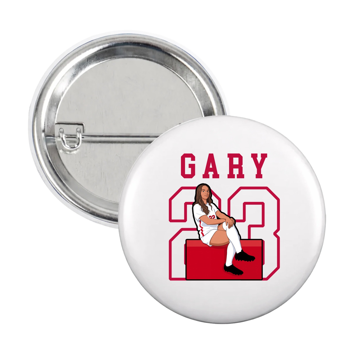 Game Day Button — Shirsey in White
