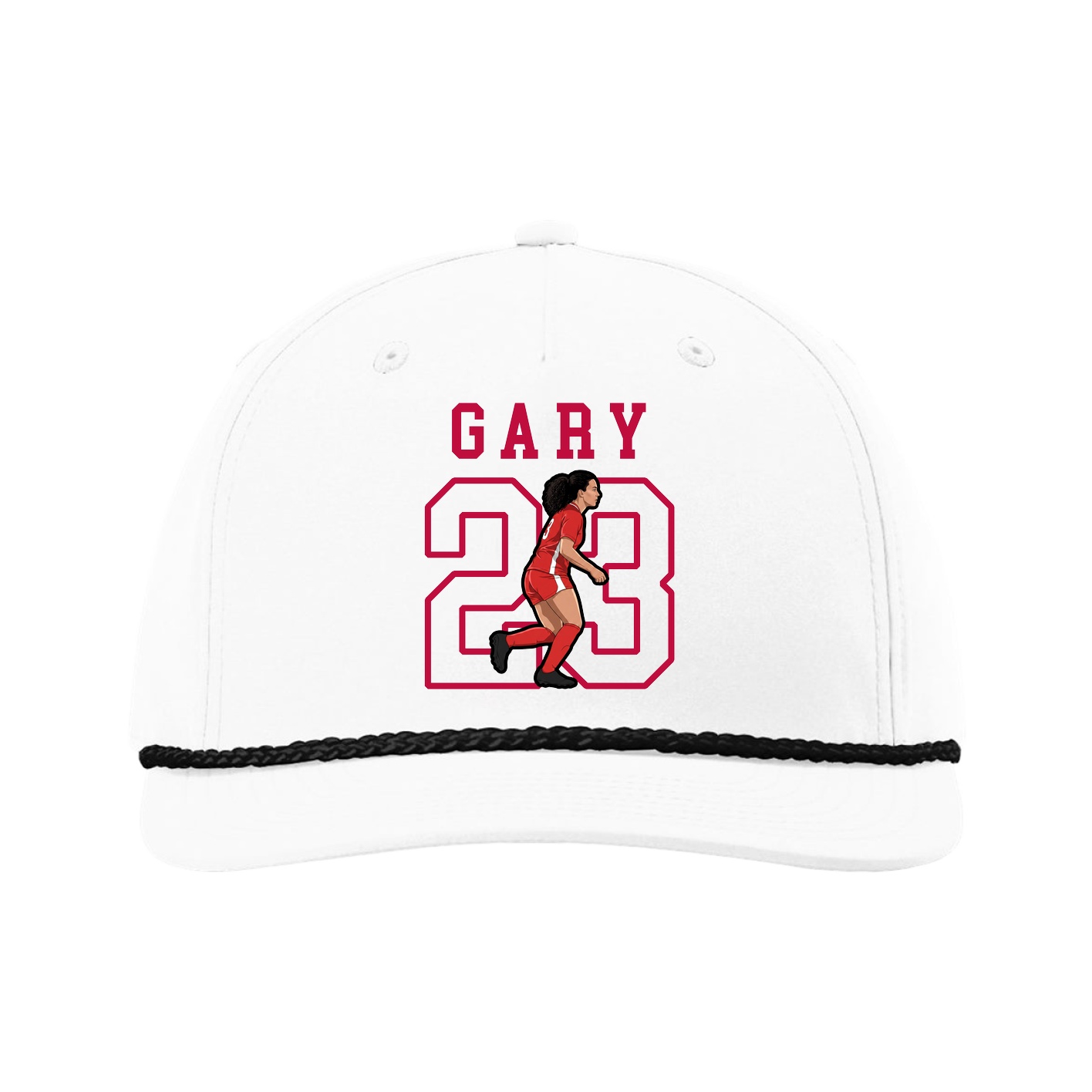 Five-Panel Classic Rope Cap — Shirsey in White