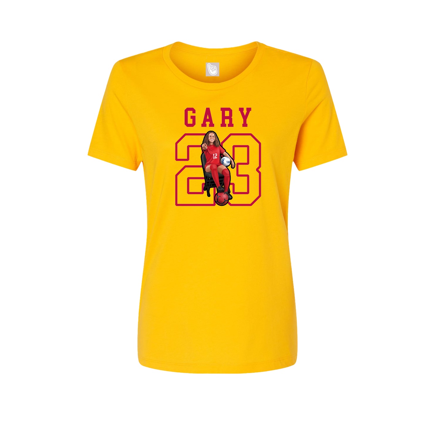 Fitted Women's Tee — Shirsey in Gold