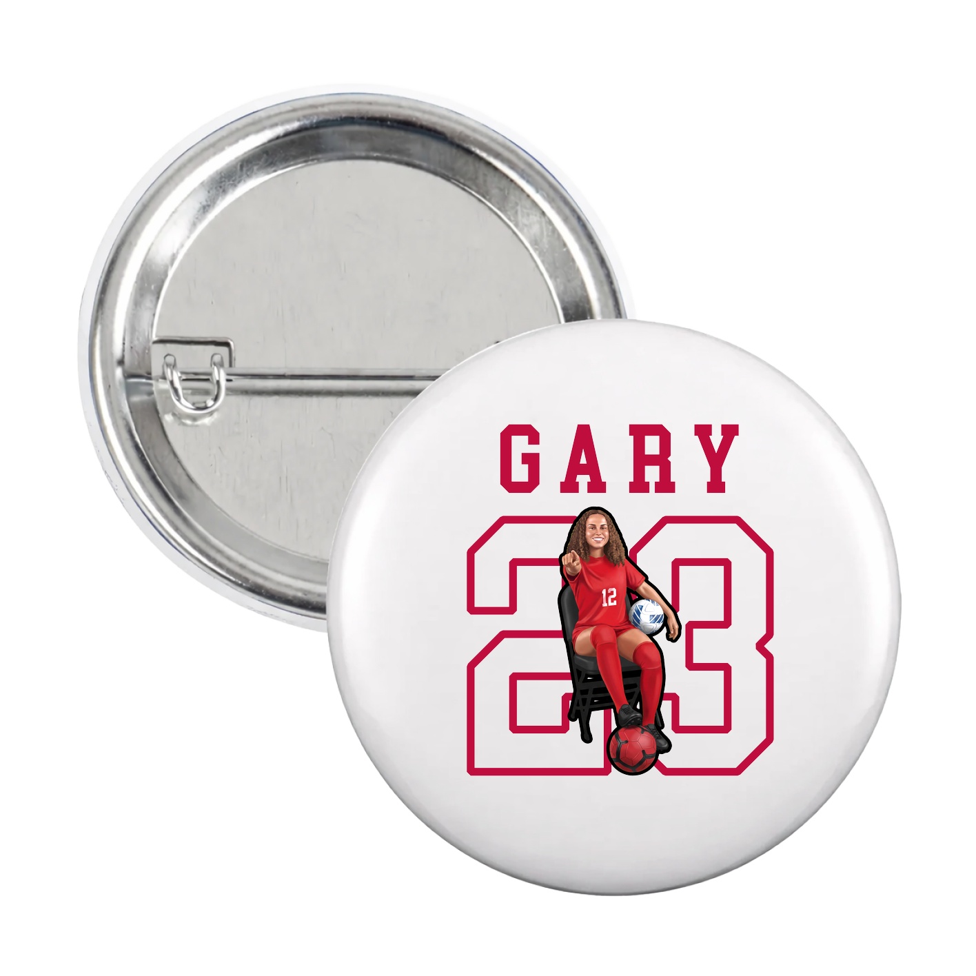 Game Day Button — Shirsey in White