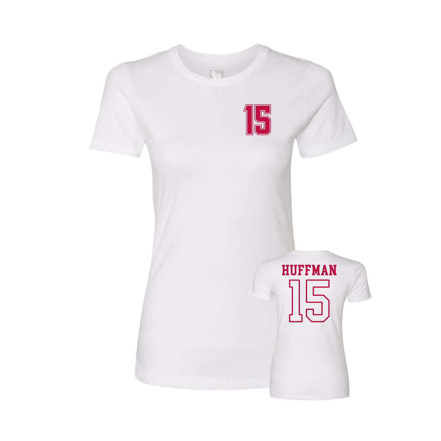 Womens Tee — Chest Back in White