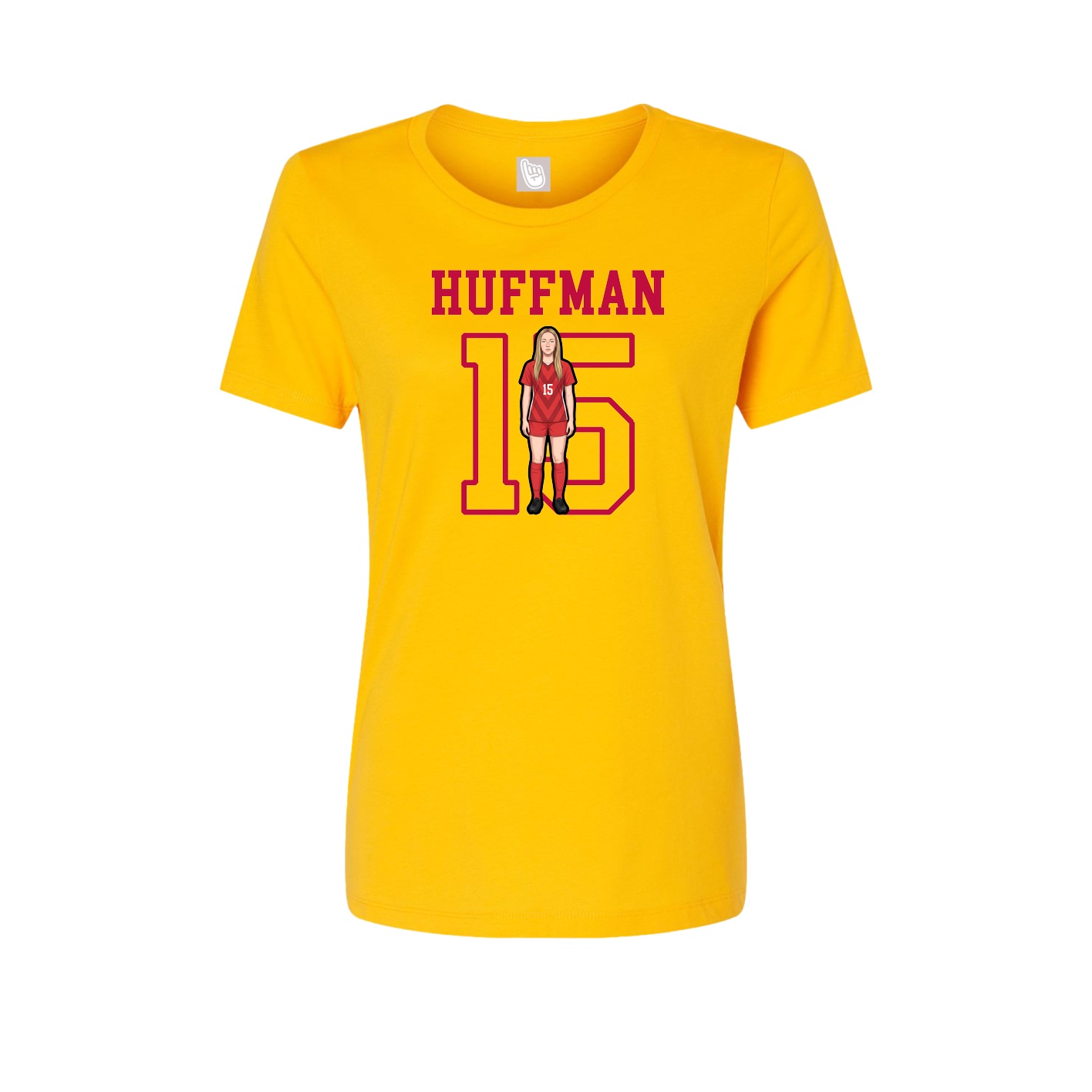 Fitted Women's Tee — Shirsey in Gold
