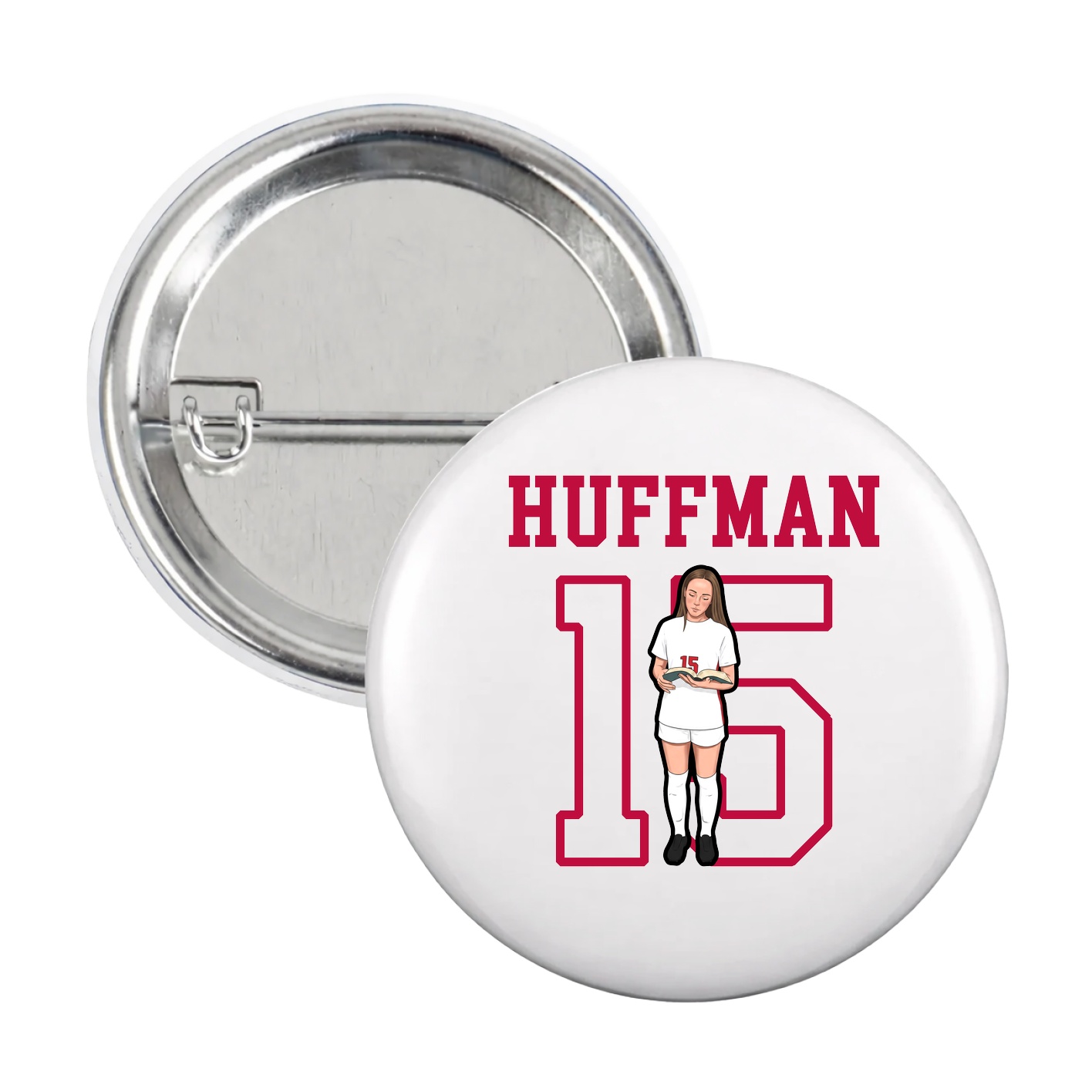 Game Day Button — Shirsey in White