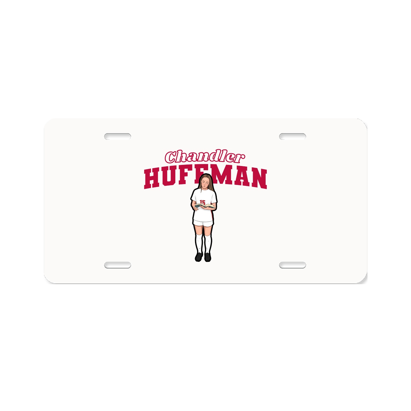 License Plate — Name Arch in Classic