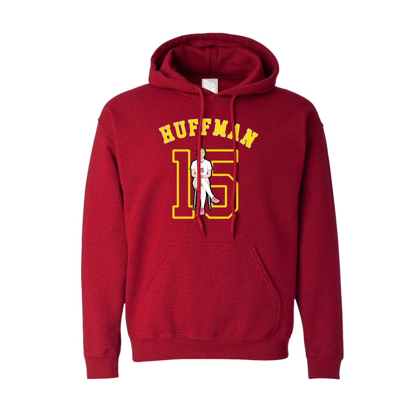 Hoodie — Shirsey Arch in Crimson