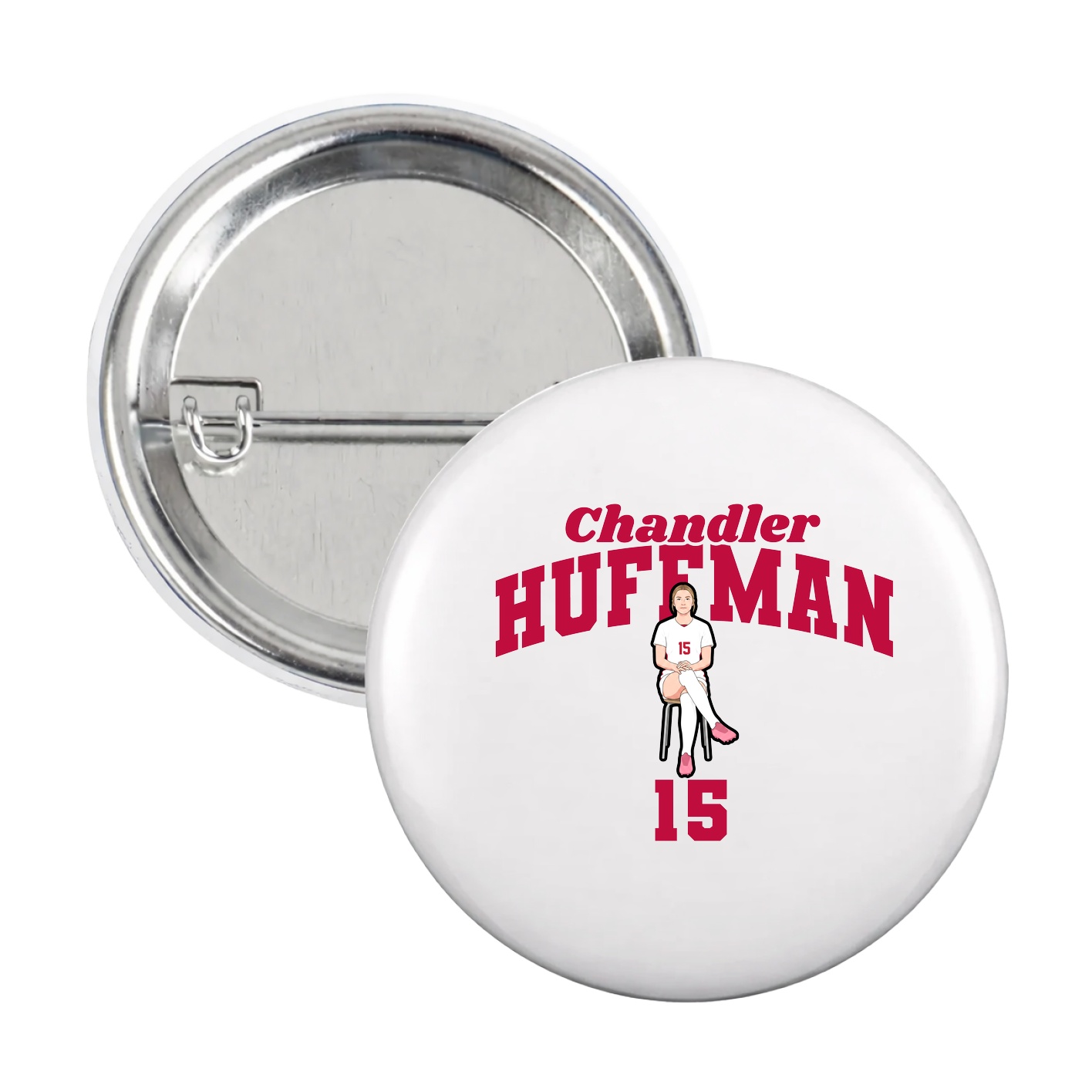 Game Day Button — Signature Arch in White