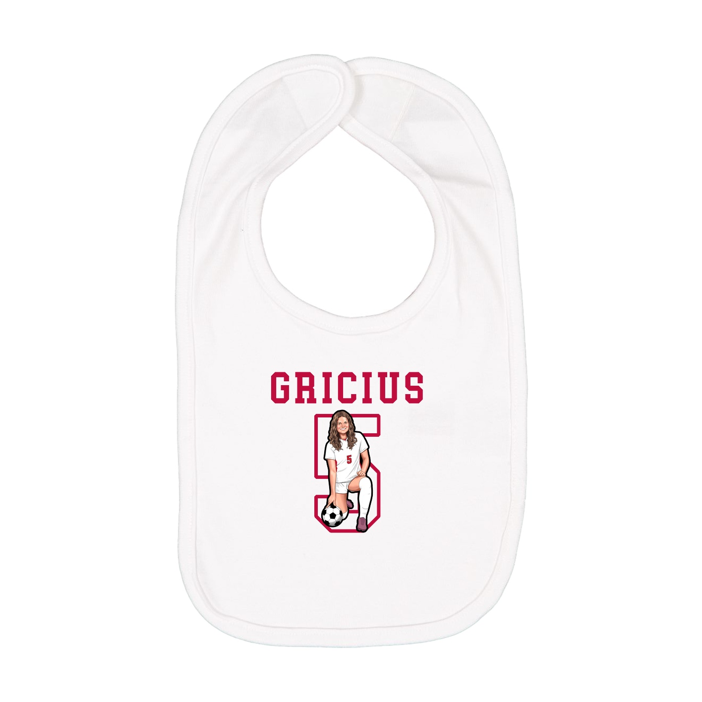 Infant Bib — Shirsey in White