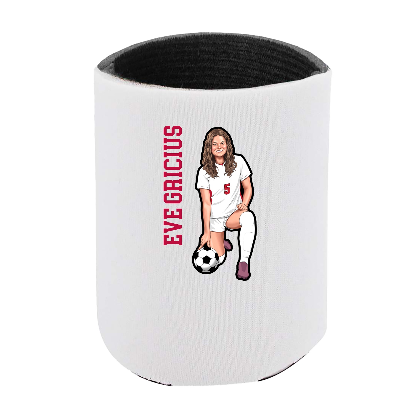 Can Holder — Name Vertical in White
