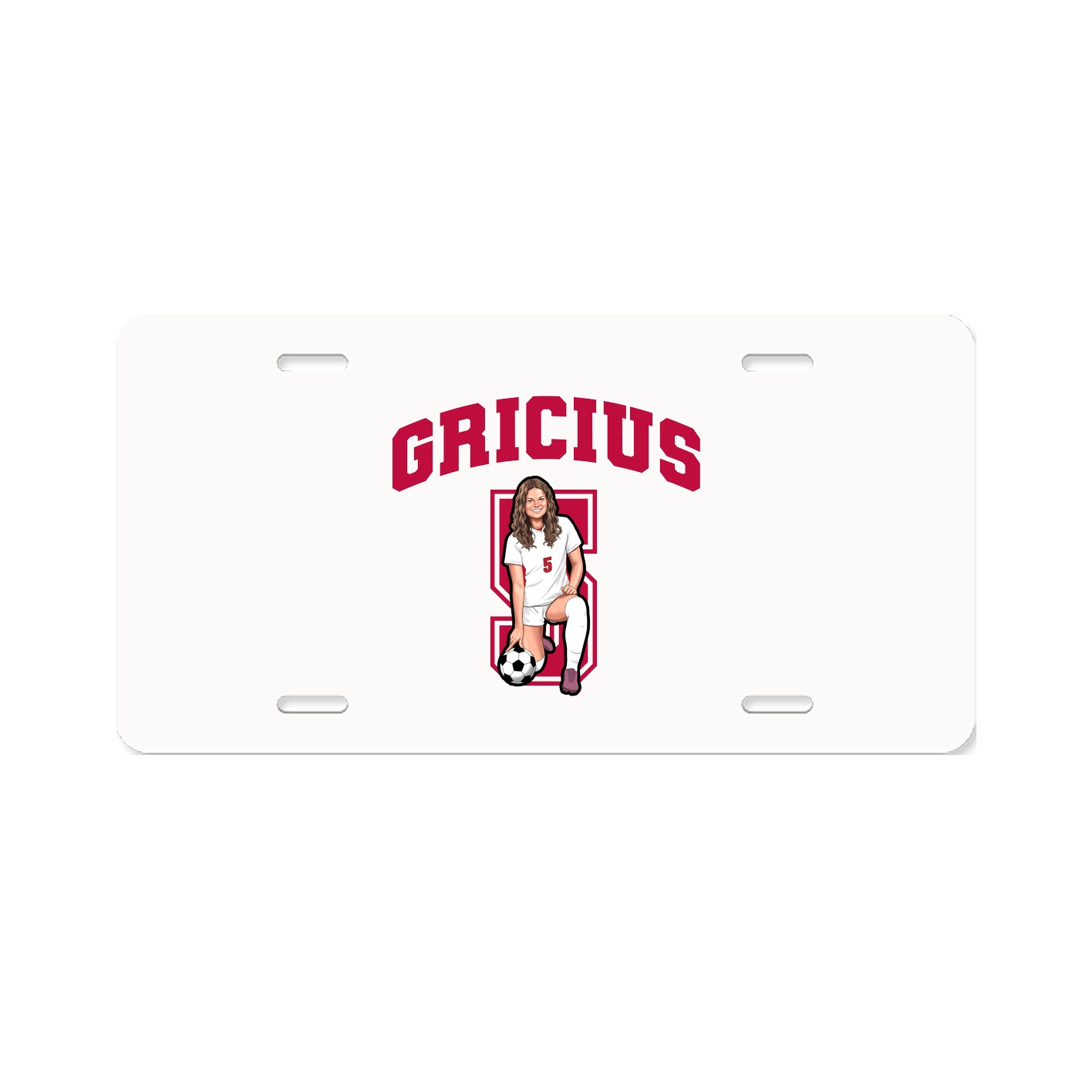 License Plate — Number in Classic