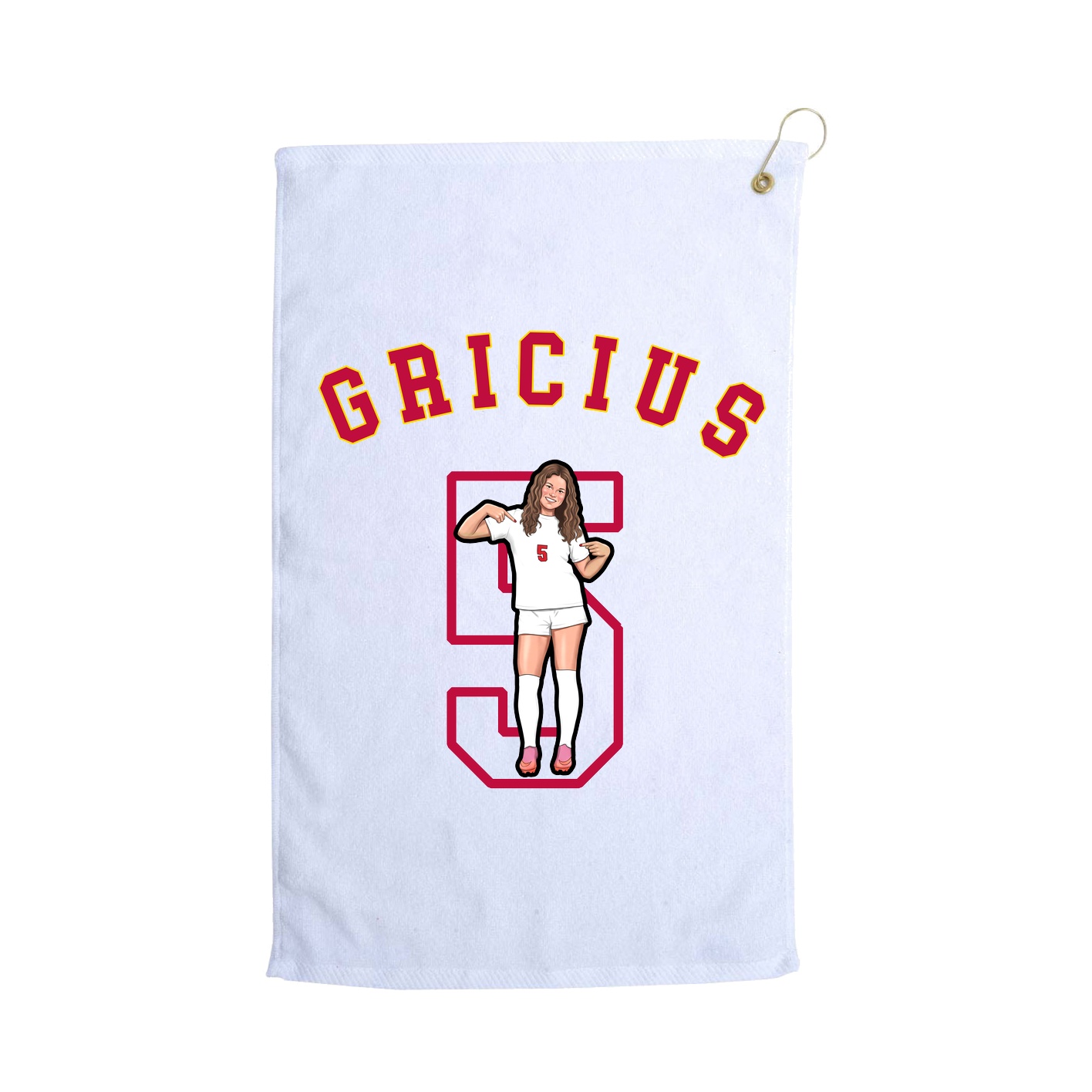 Golf Towel — Shirsey Arch in White