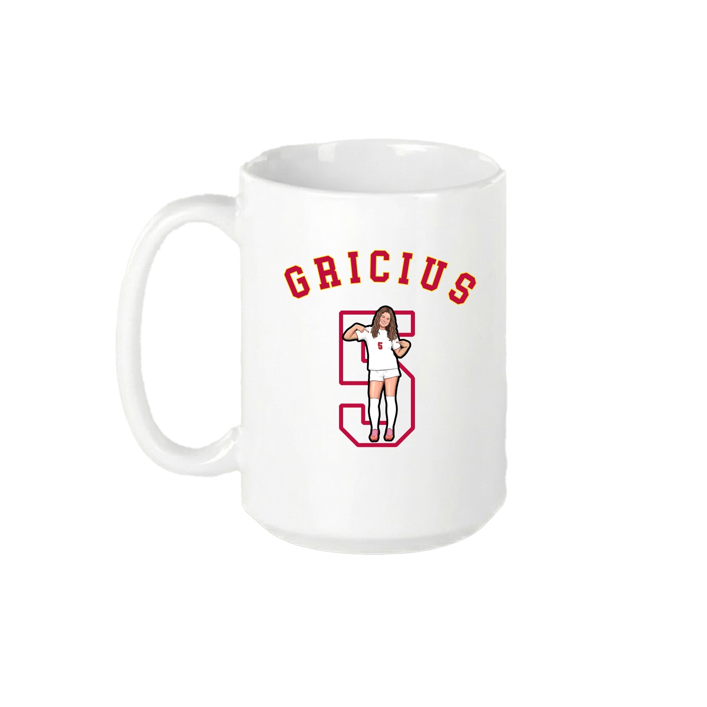 15oz Coffee Mug — Shirsey Arch in White