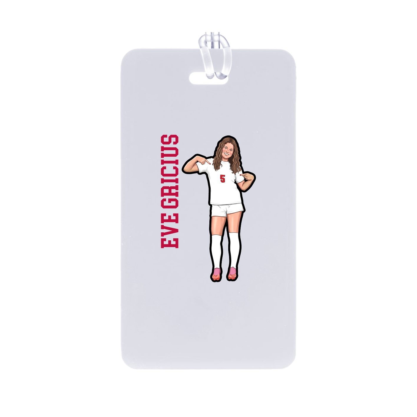 Bag Tag — Name Vertical in Classic