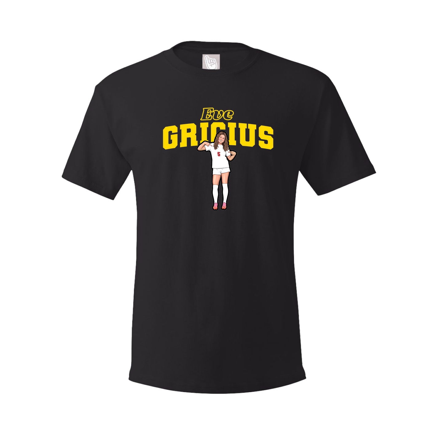 Youth Tee — Name Arch in Black