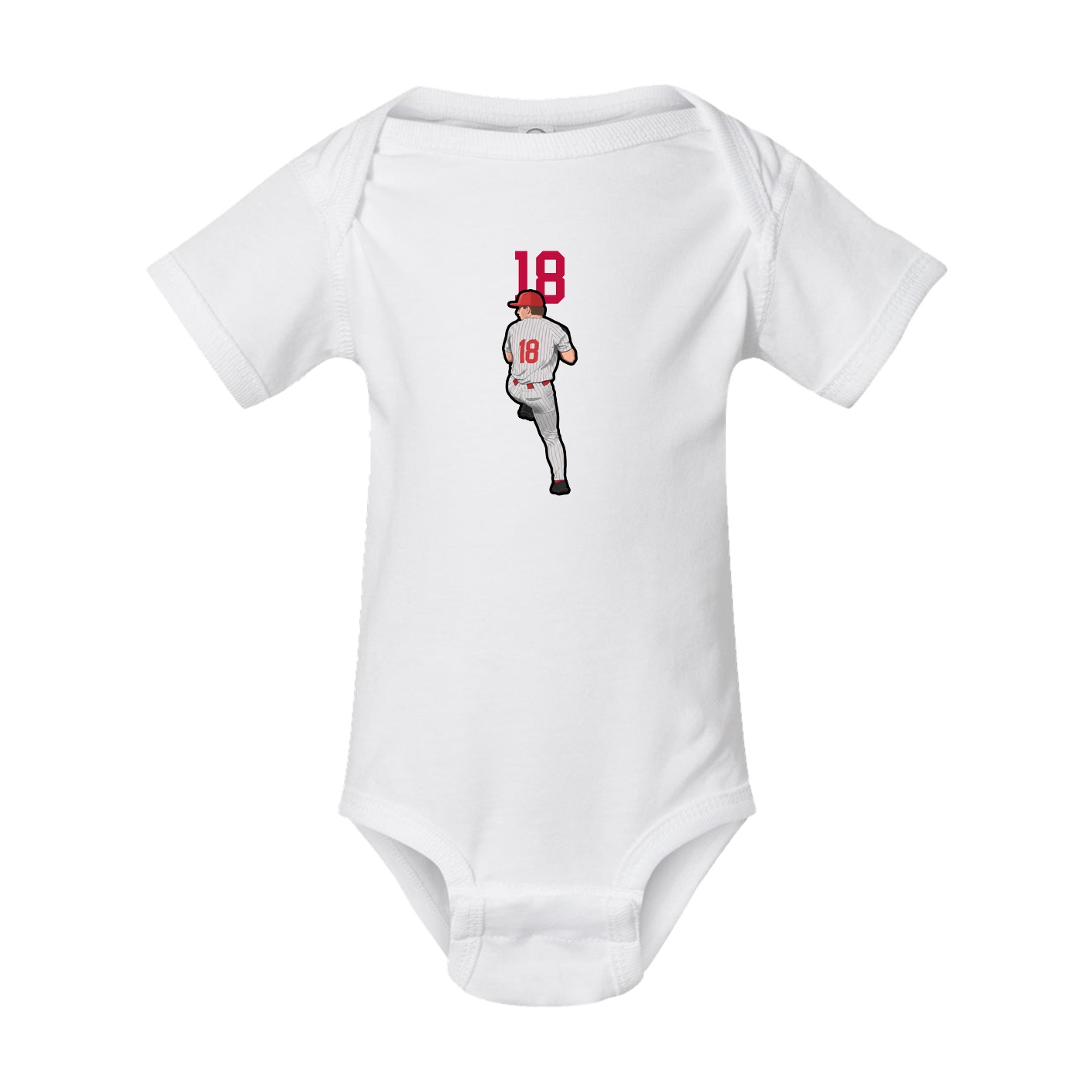 Baby Onesie — Number Top in White