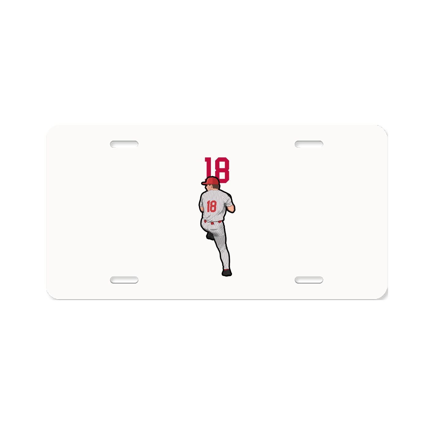 License Plate — Number Top in Classic