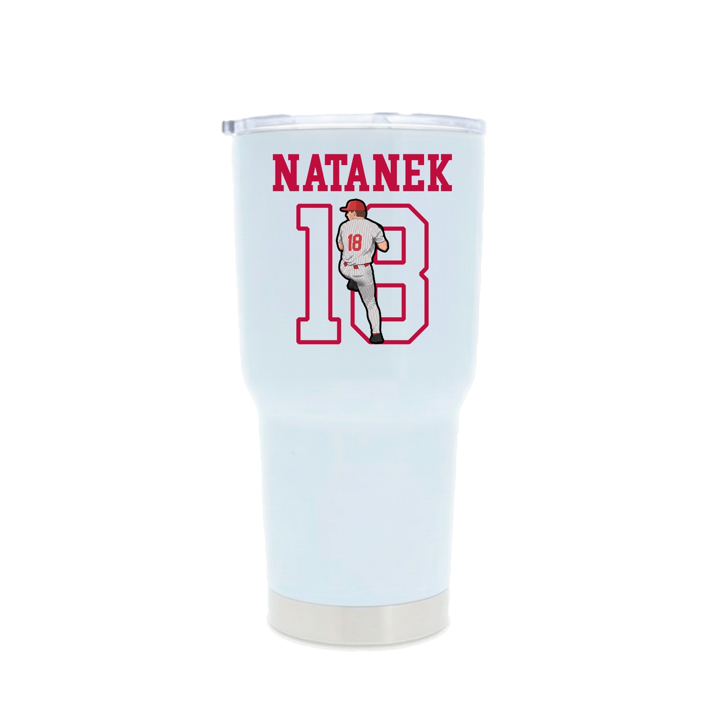 30oz Stainless Steel Tumbler — Shirsey in White
