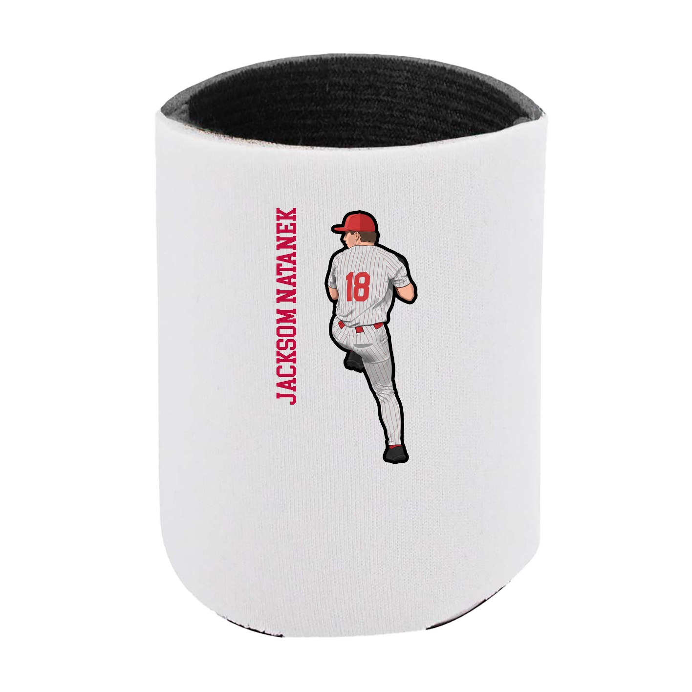 Can Holder — Name Vertical in White