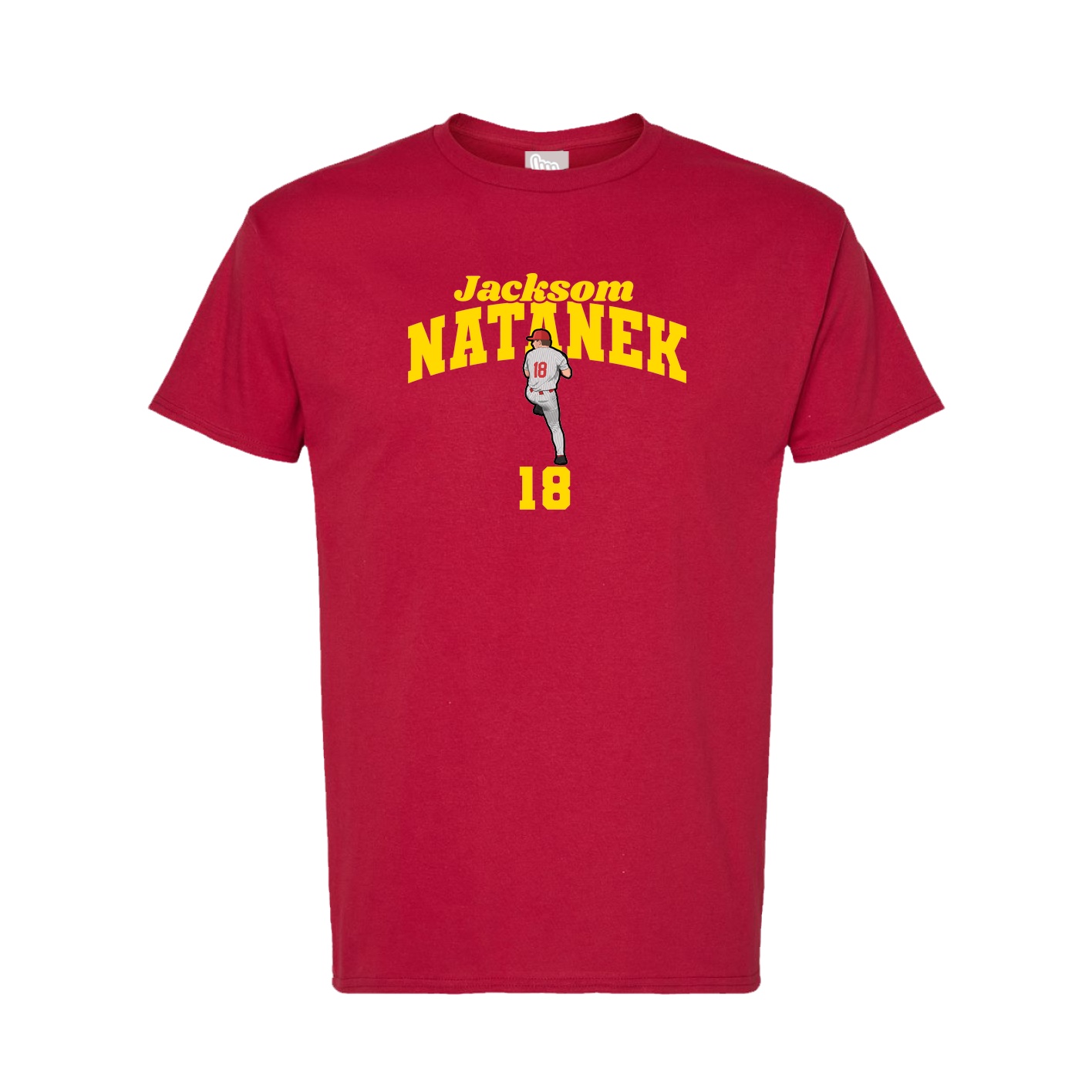 Tee — Signature Arch in Crimson