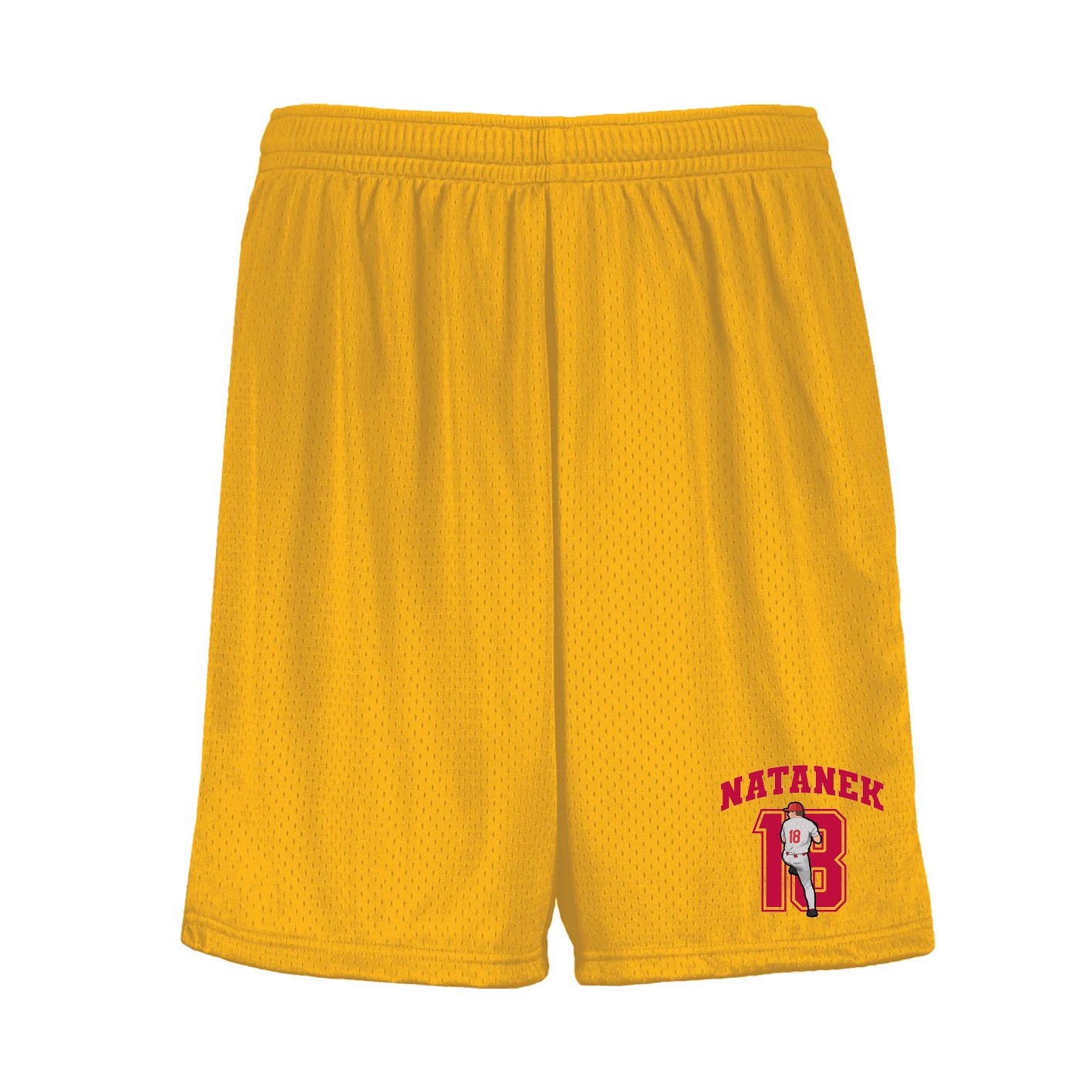 Shorts — Number in Gold
