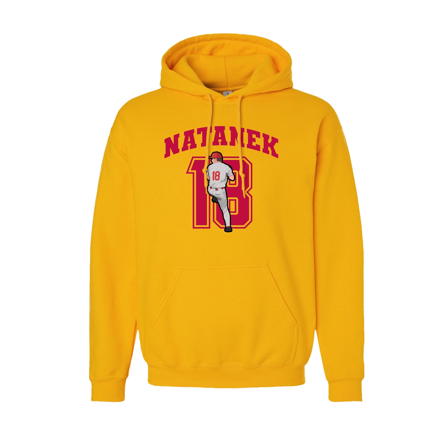 Youth Hoodie — Number in Gold