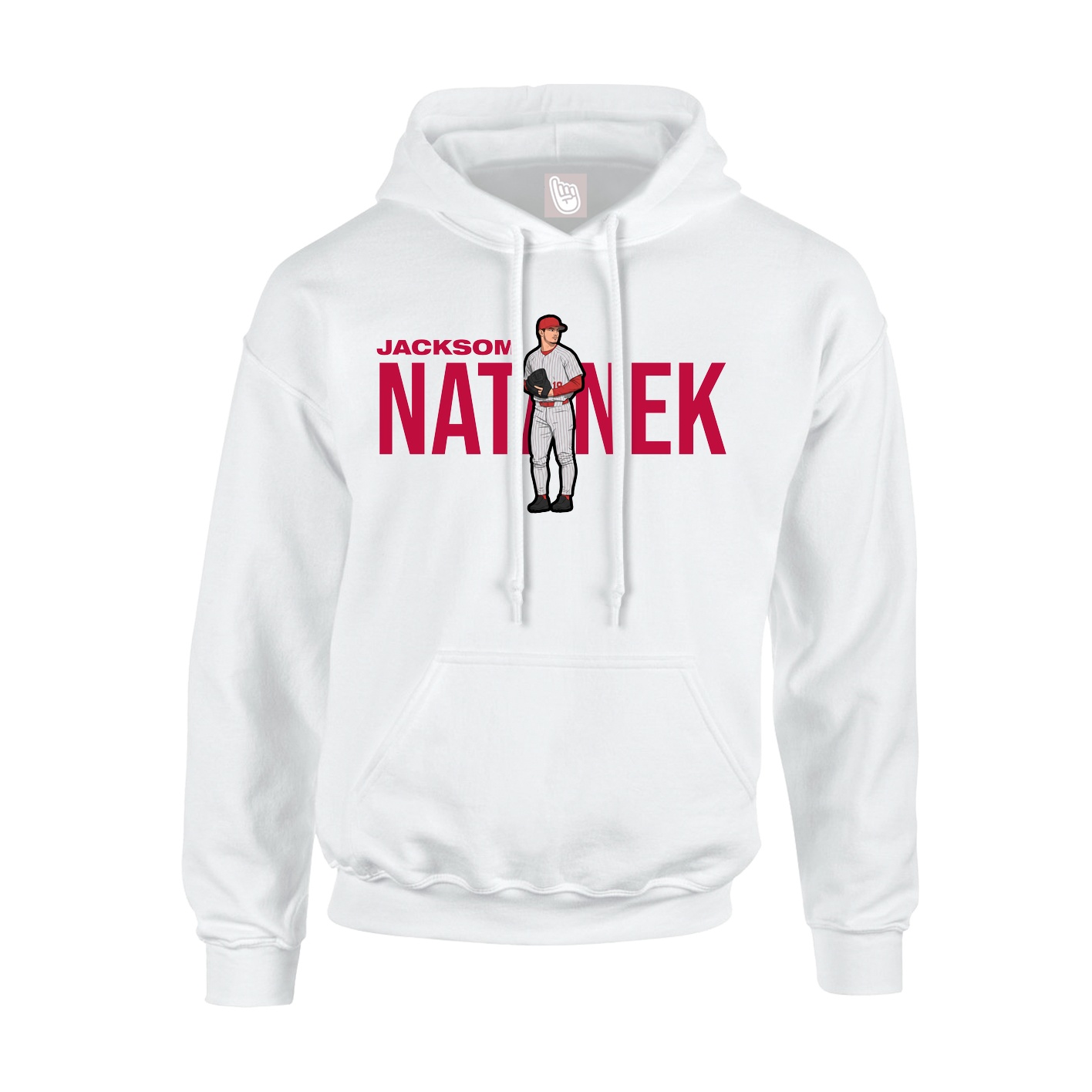 Youth Hoodie — Player Name in White