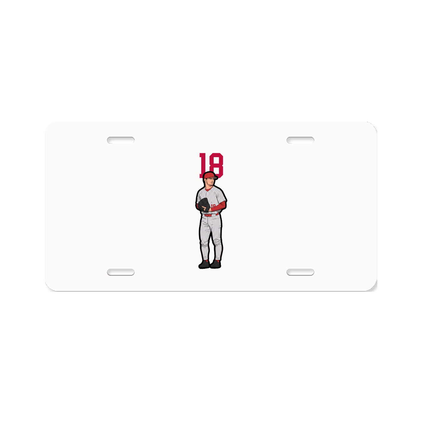 License Plate — Number Top in Classic
