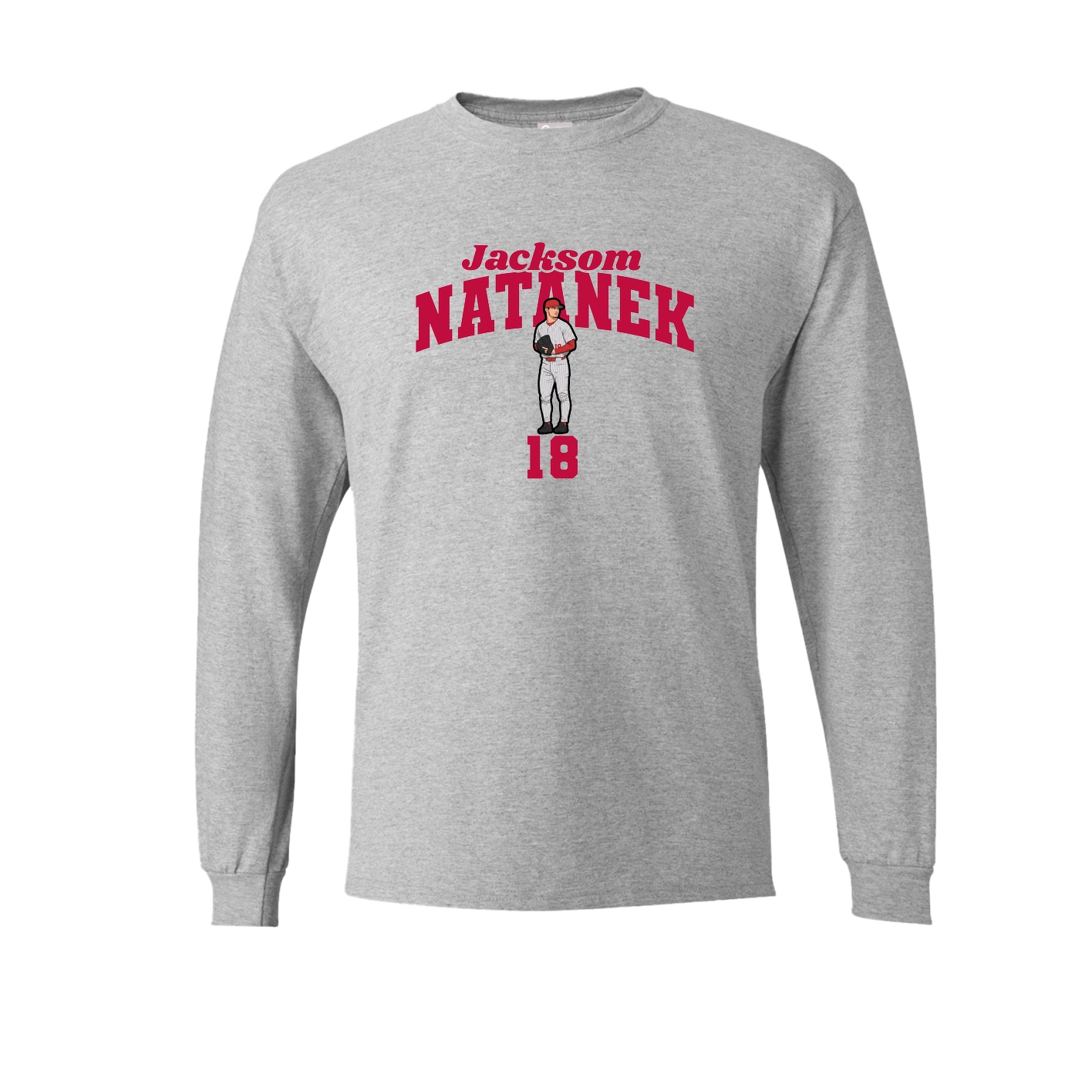 Long Sleeve Tee — Signature Arch in Grey
