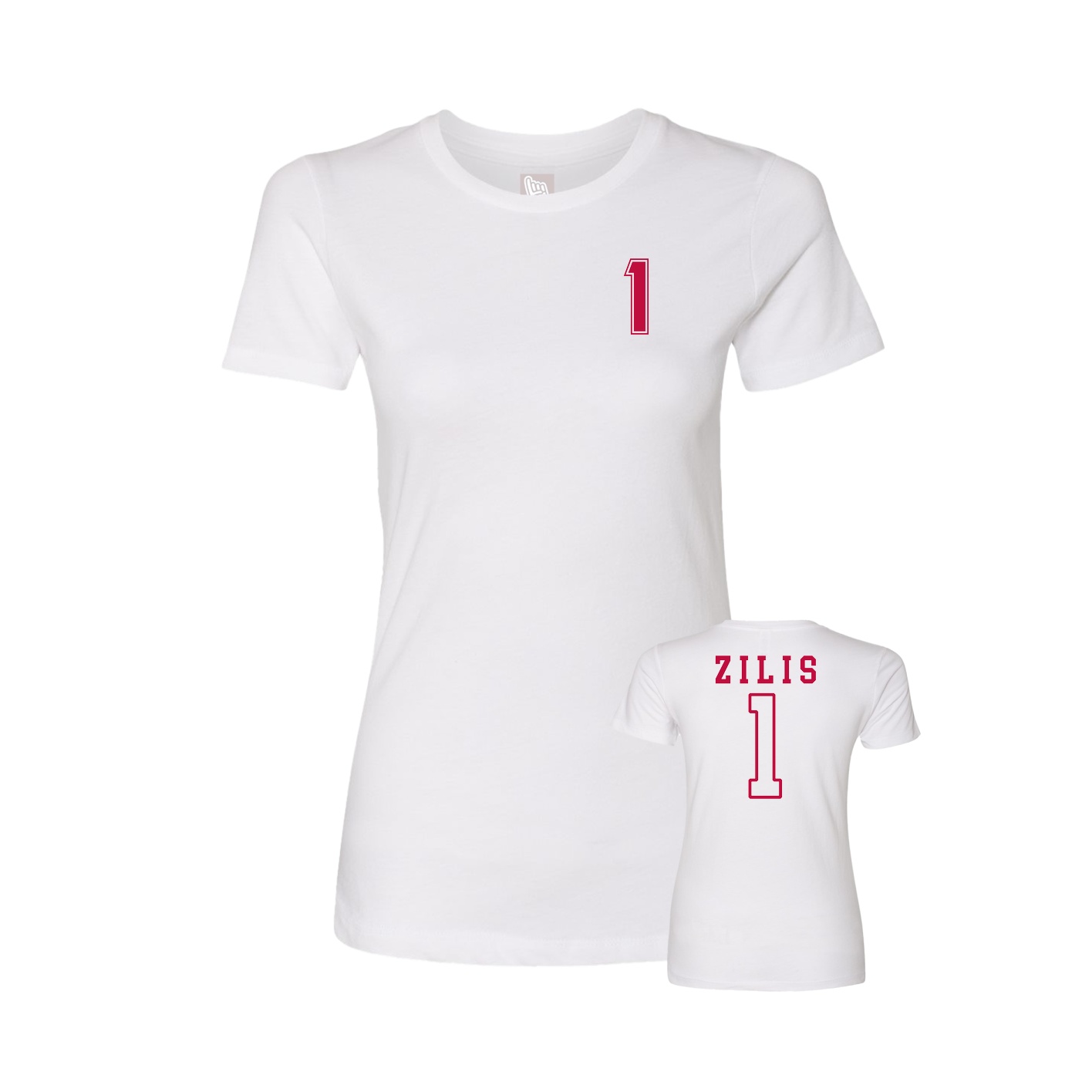 Womens Tee — Chest Back in White