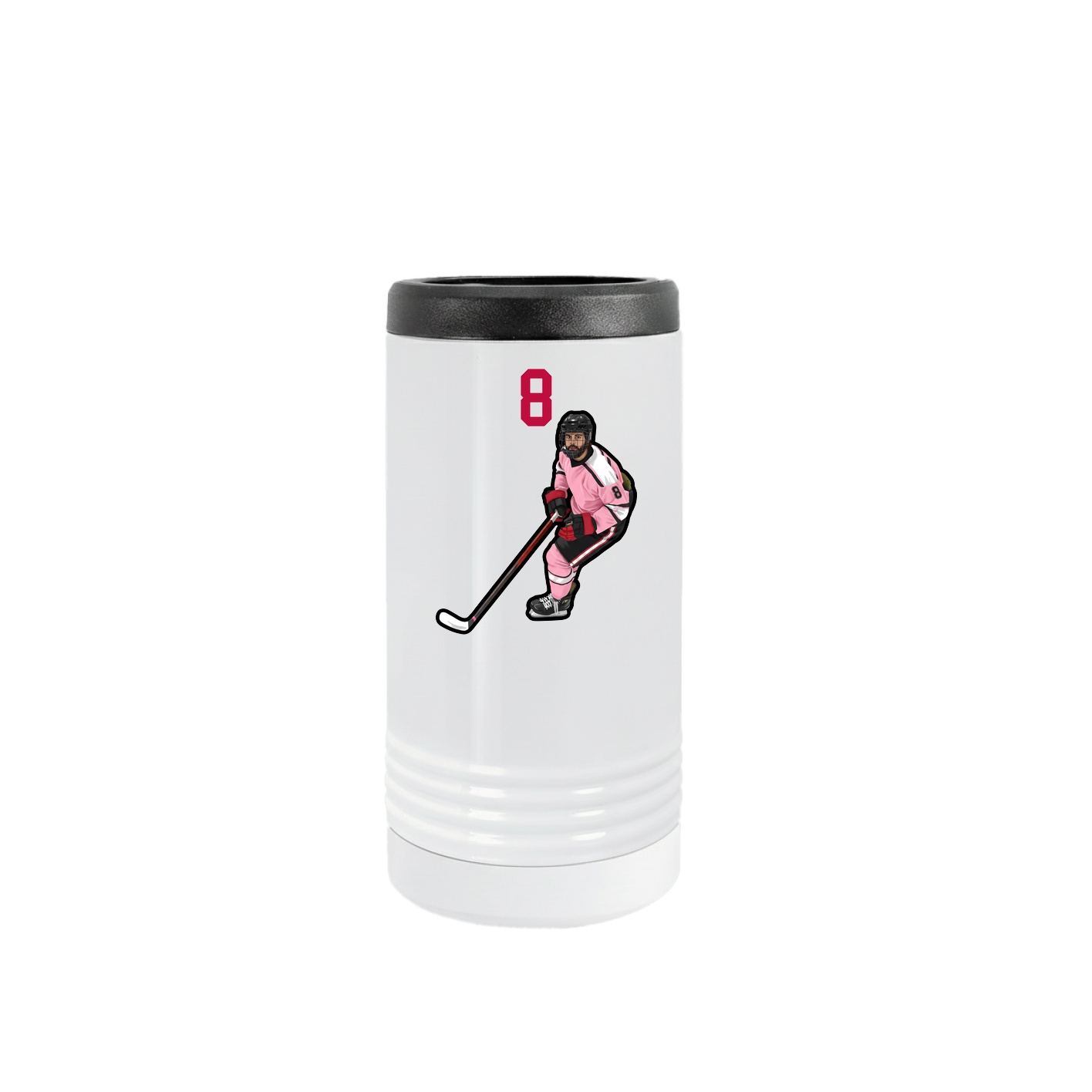 Slim Beverage Holder — Number Top in White