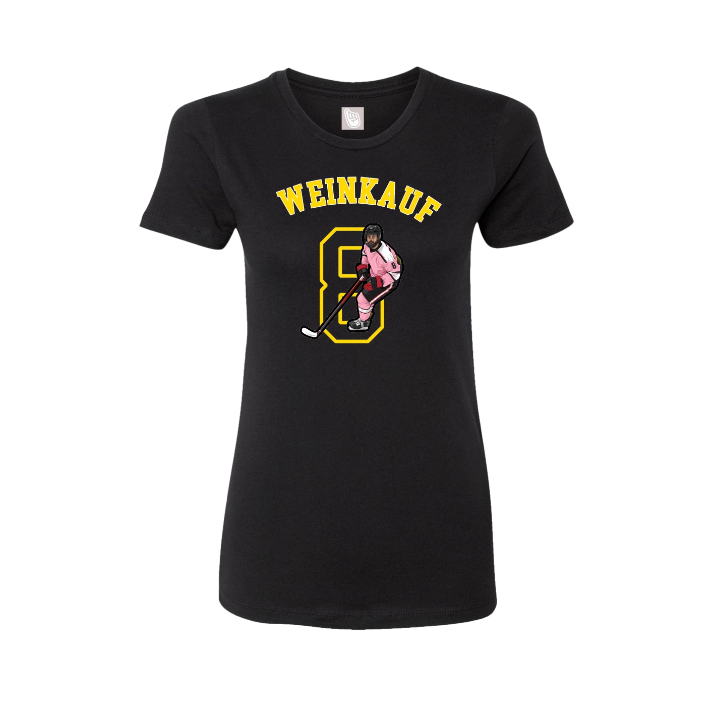 Fitted Women's Tee — Shirsey Arch in Black