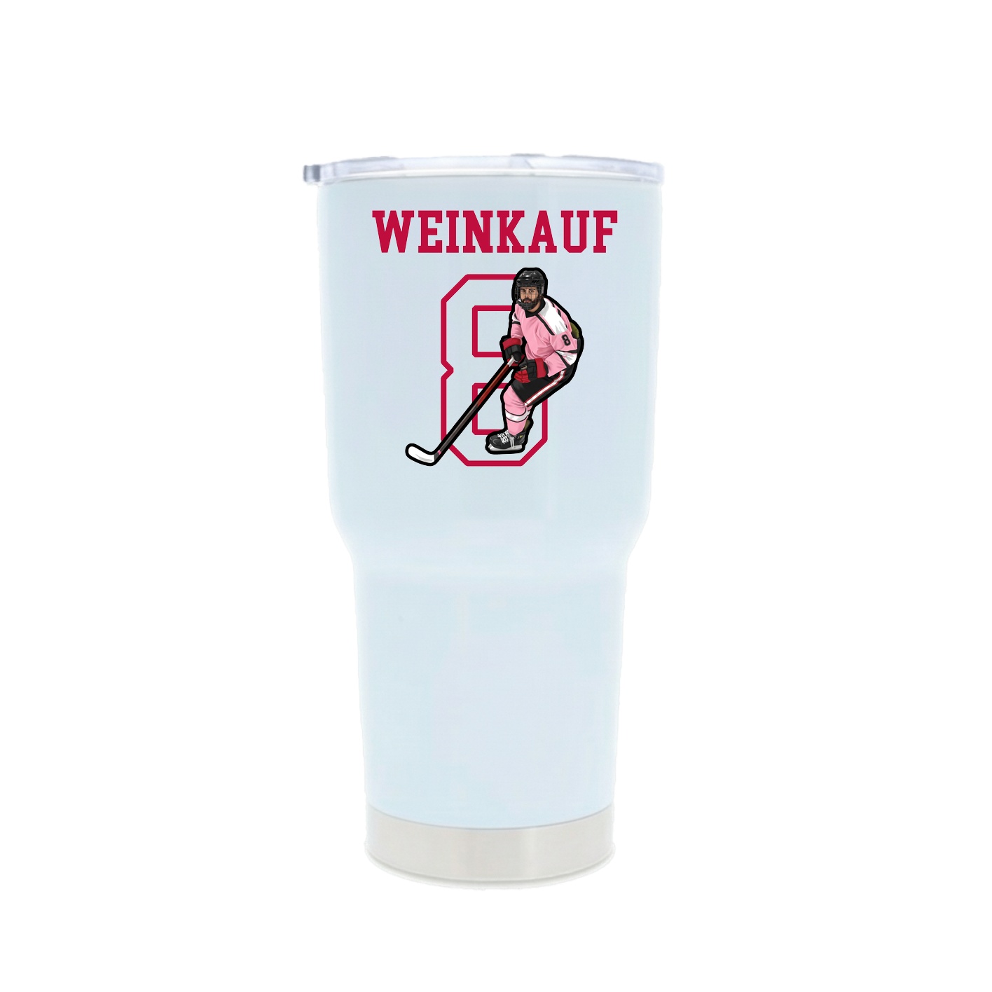 30oz Stainless Steel Tumbler — Shirsey in White