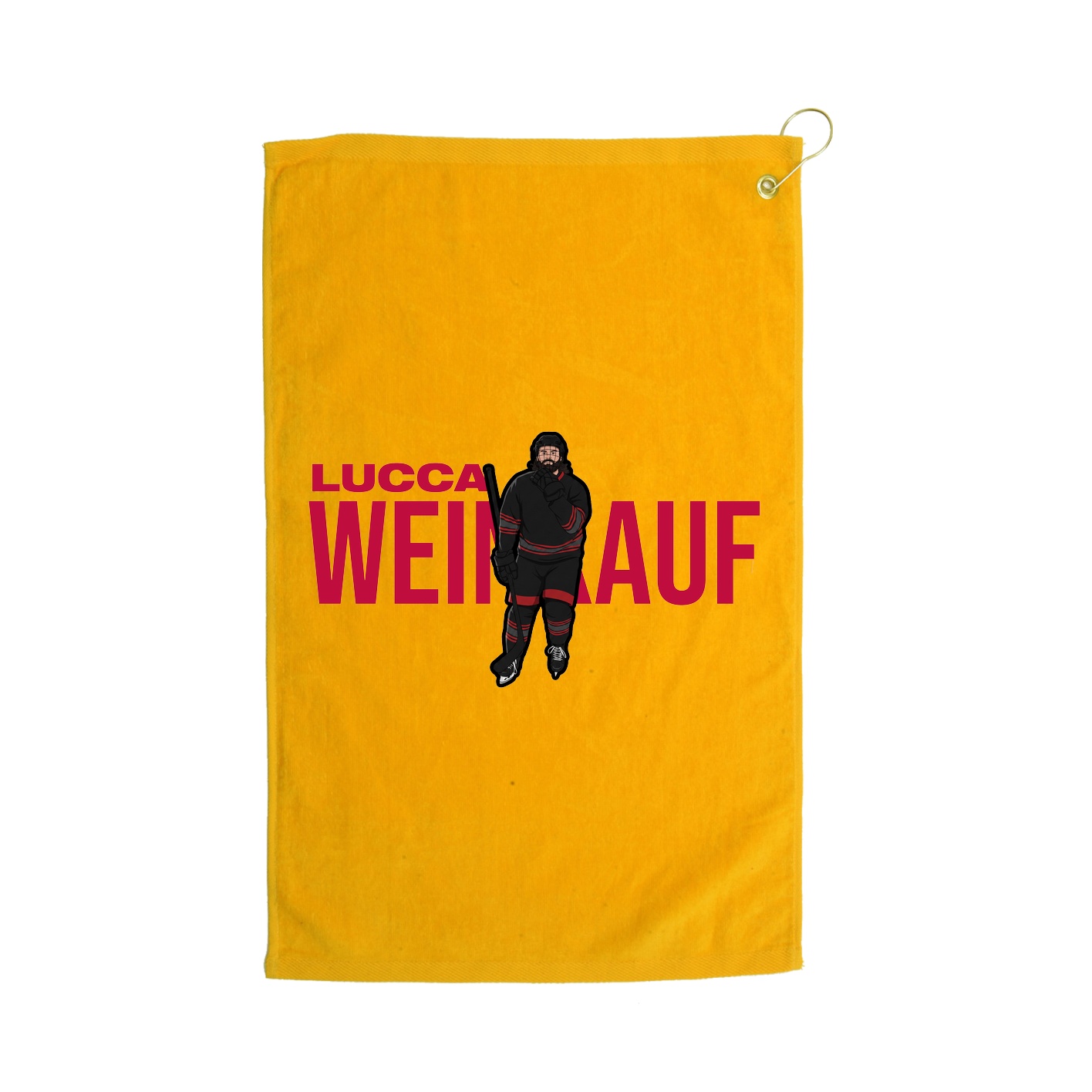 Golf Towel — Player Name in Gold