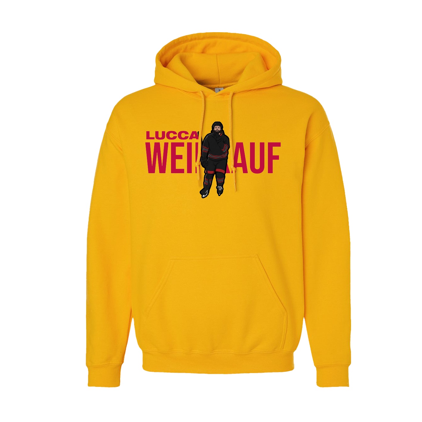 Hoodie — Player Name in Gold