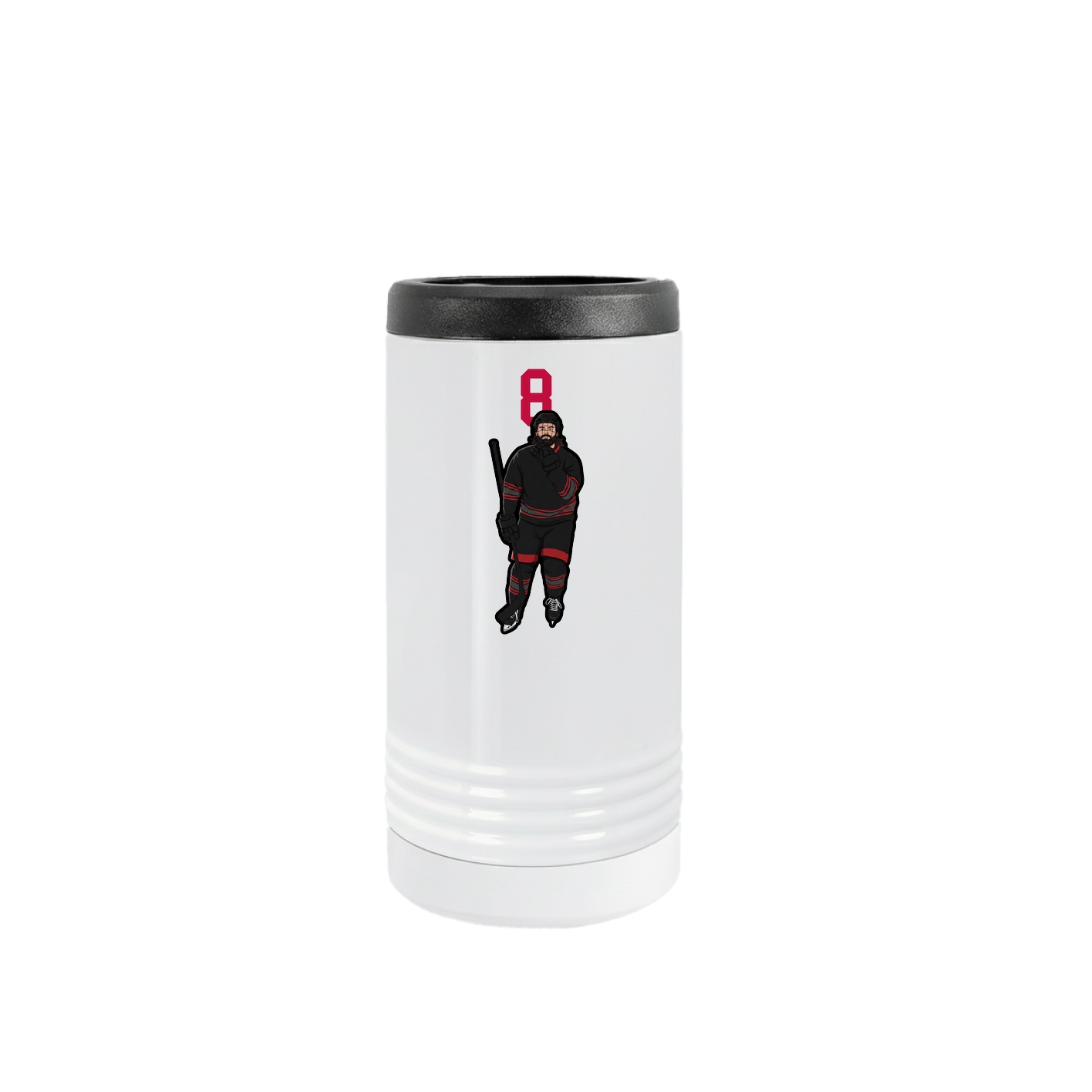 Slim Beverage Holder — Number Top in White