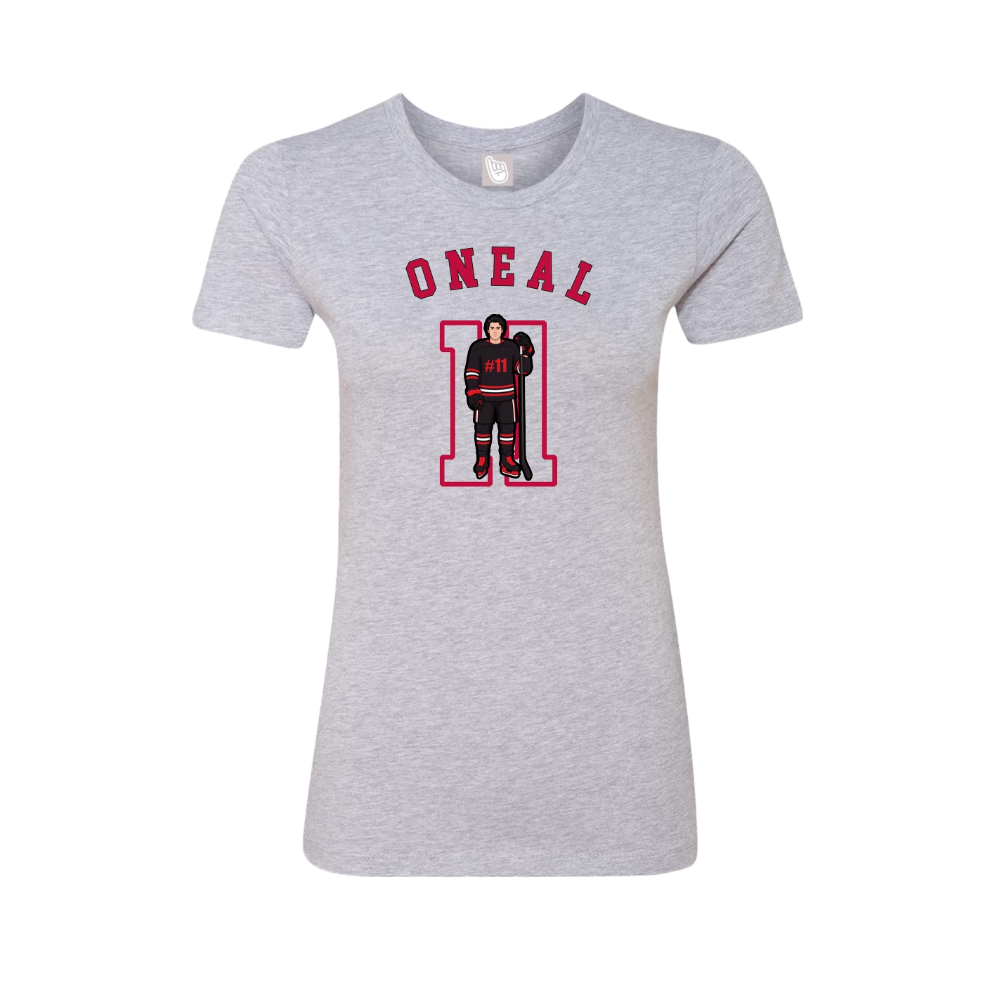 Fitted Women's Tee — Shirsey Arch in Grey