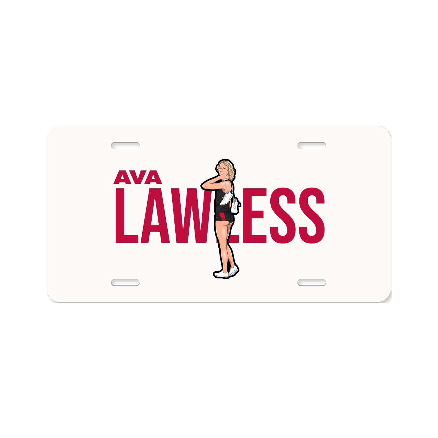 License Plate — Player Name in Classic