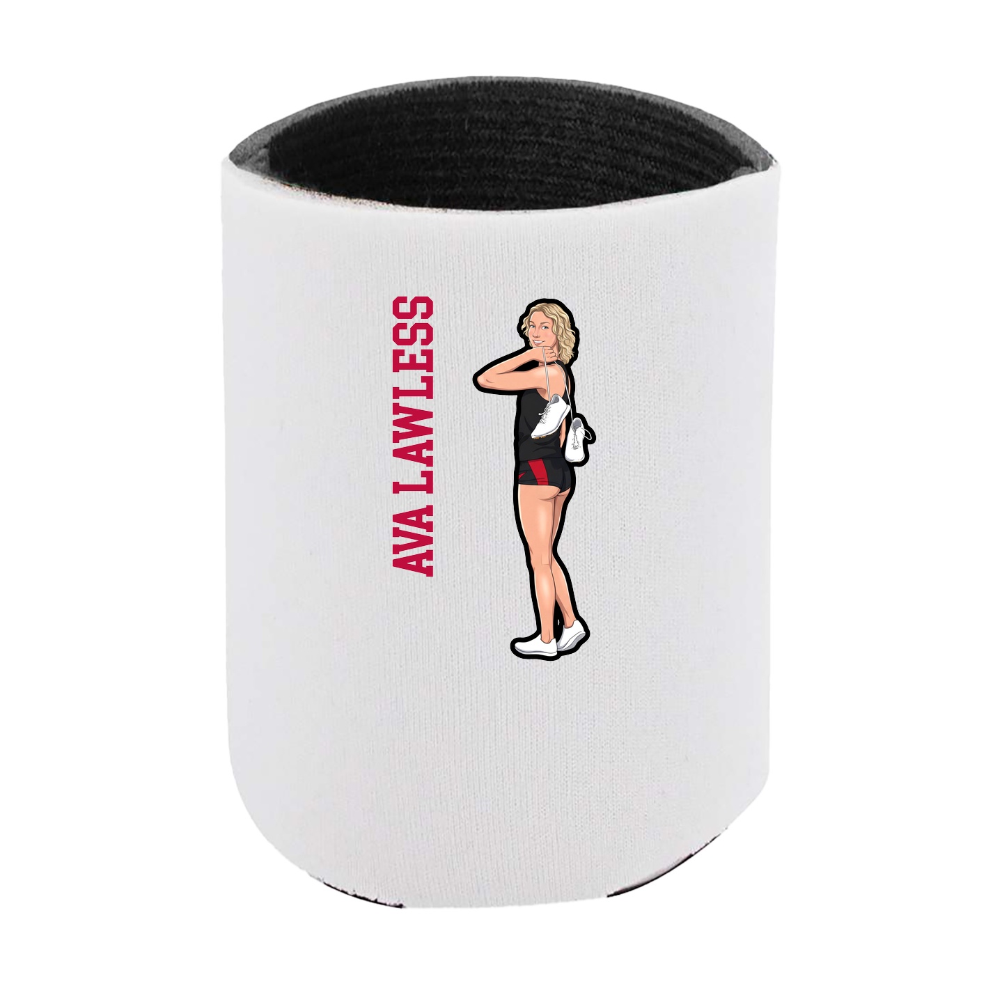 Can Holder — Name Vertical in White