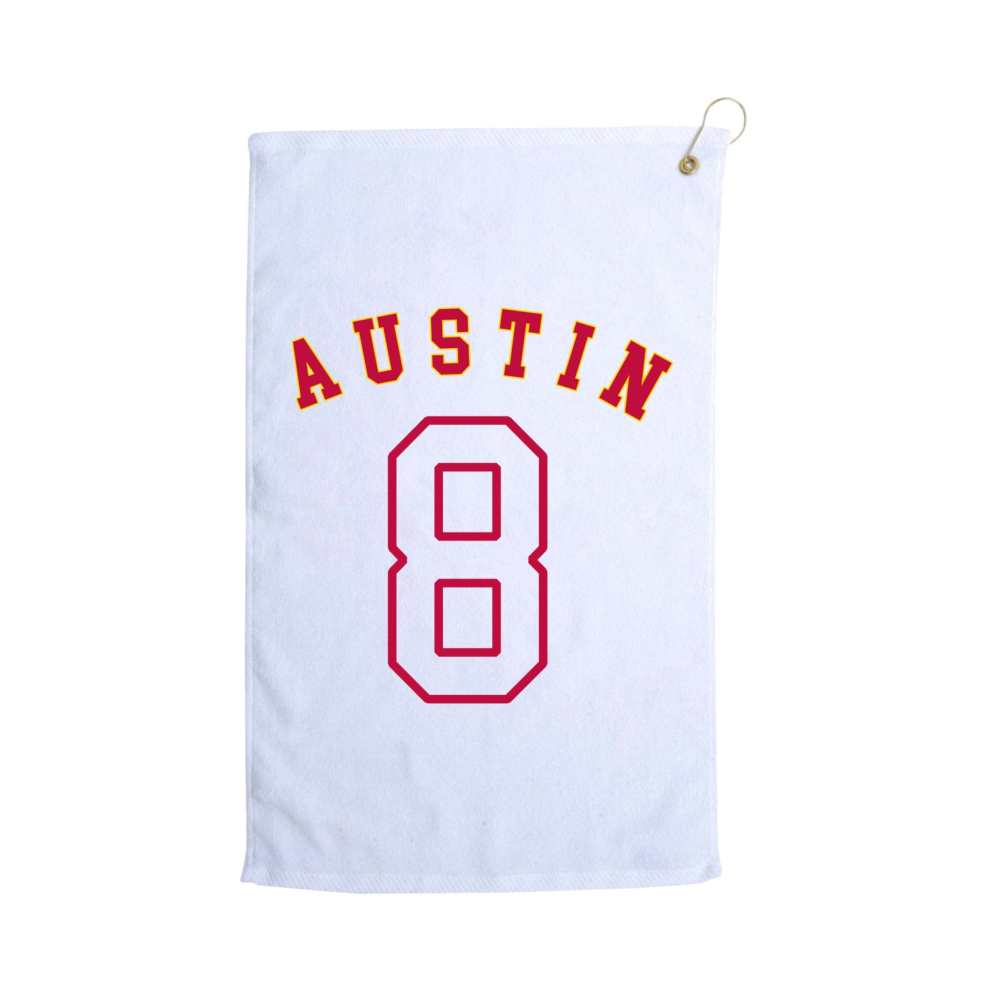 Golf Towel — Shirsey Arch in White