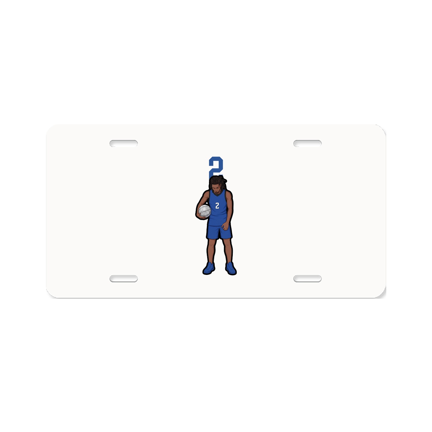 License Plate — Number Top in Classic