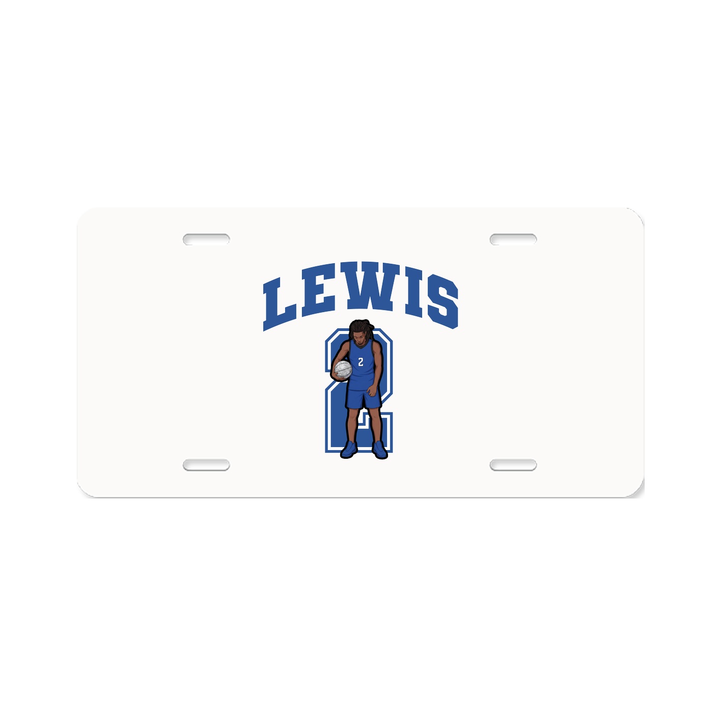 License Plate — Number in Classic