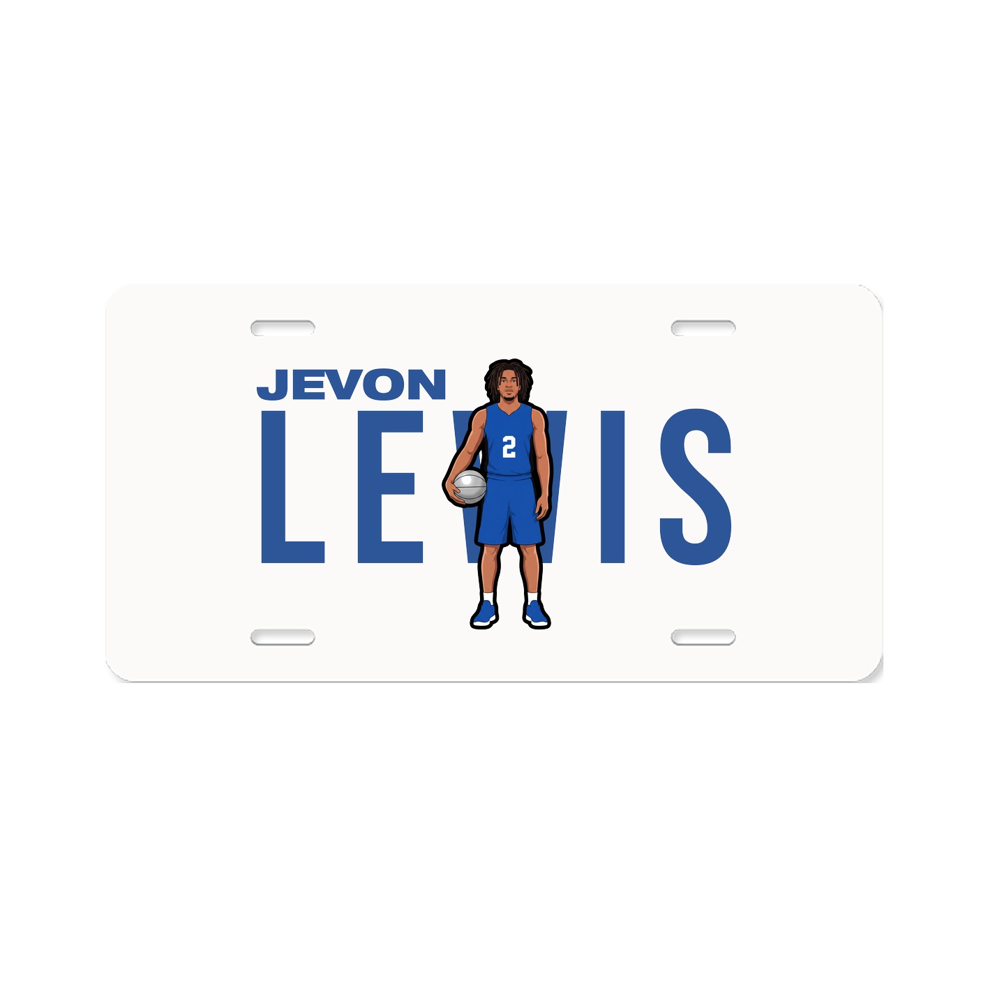 License Plate — Player Name in Classic