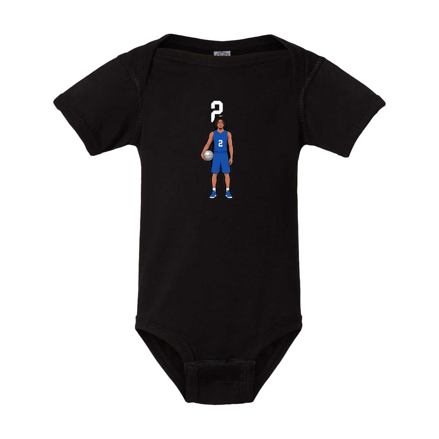 Baby Onesie — Number Top in Black