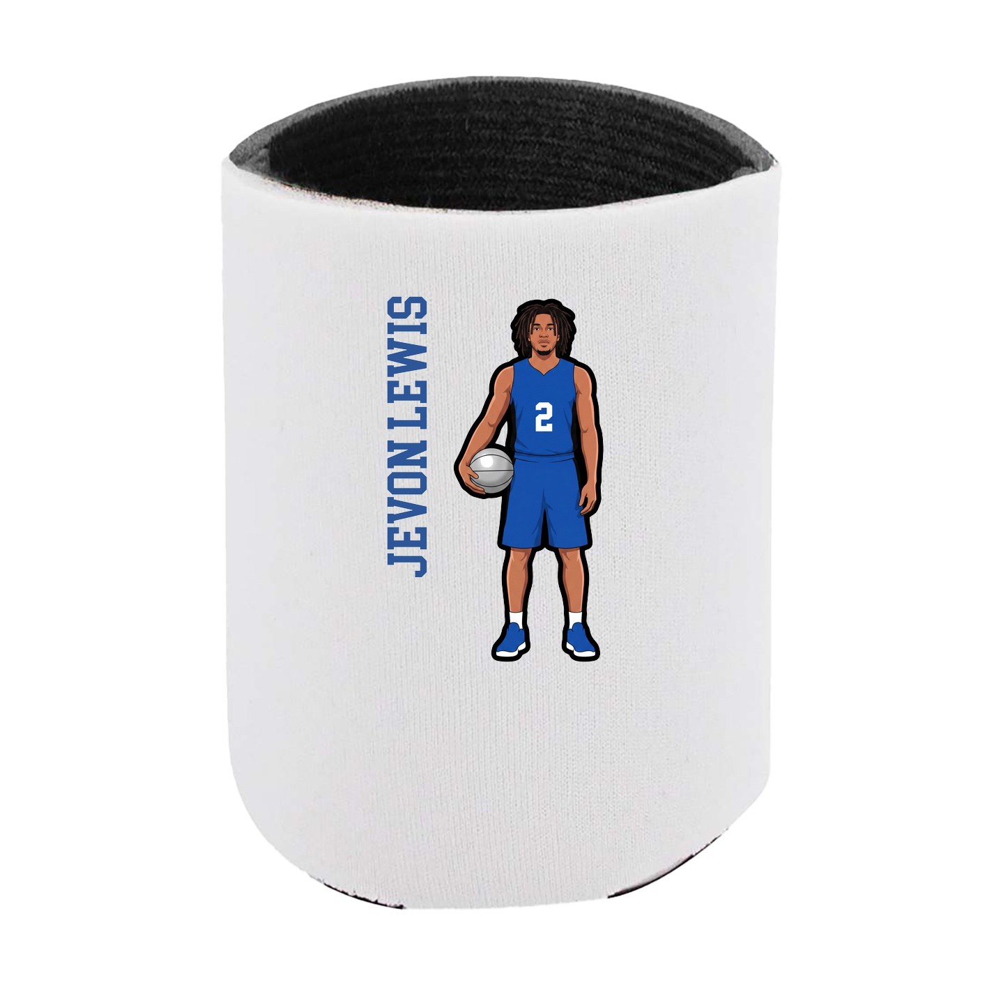 Can Holder — Name Vertical in White