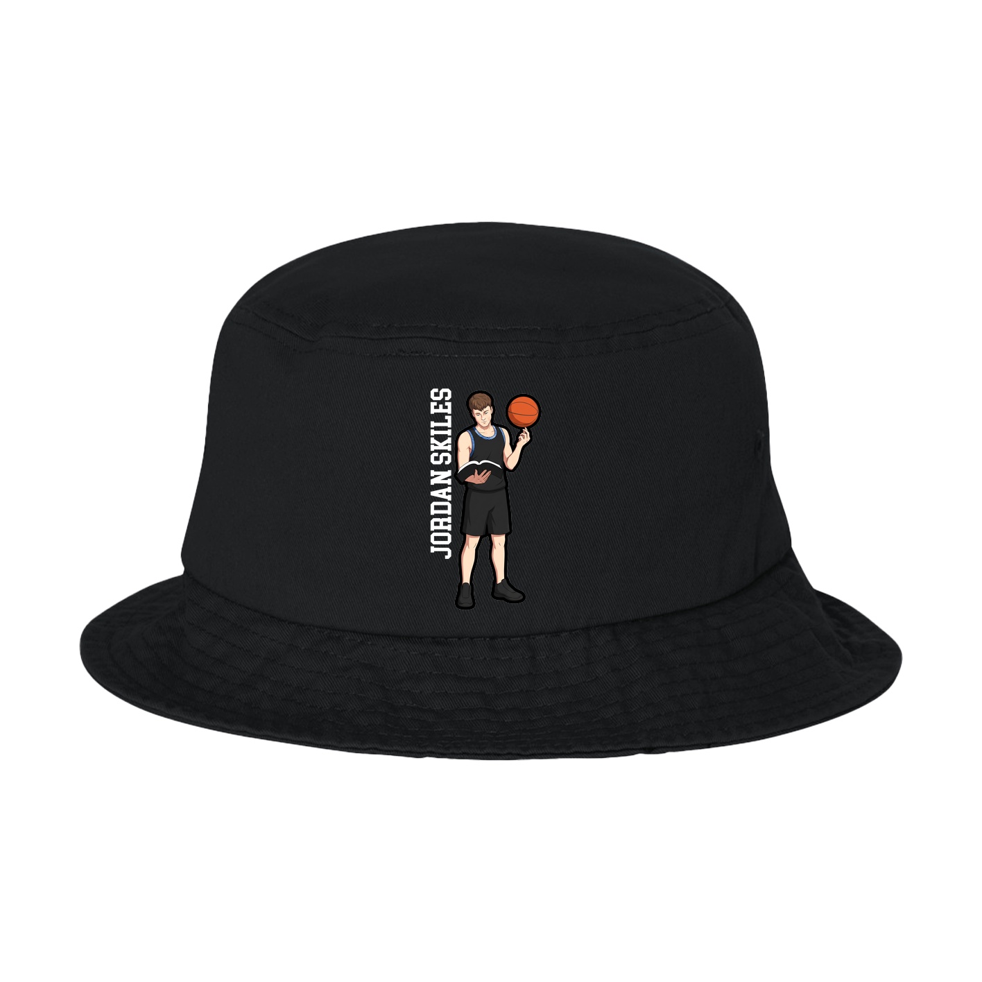 Bucket Cap — Name Vertical in Black