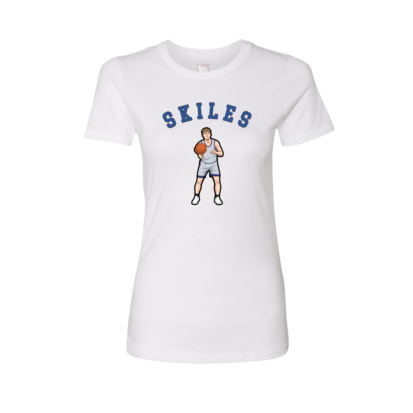 Fitted Women's Tee — Shirsey Arch in White