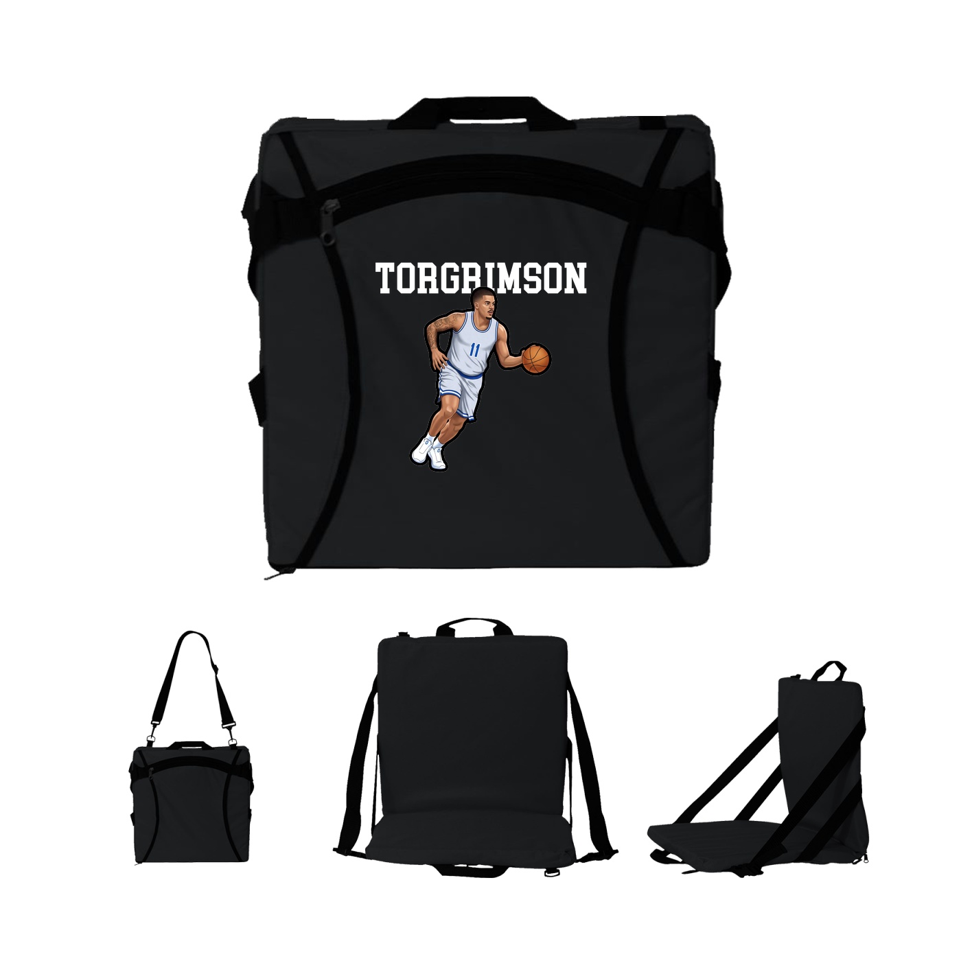 Folding Stadium Seat — Shirsey in Black