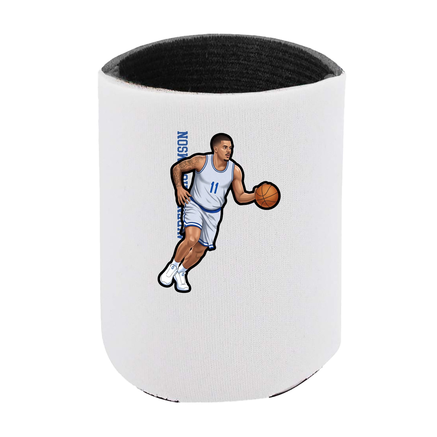 Can Holder — Name Vertical in White