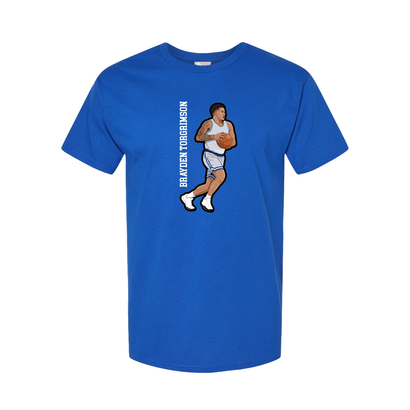 Tee — Name Vertical in Royal