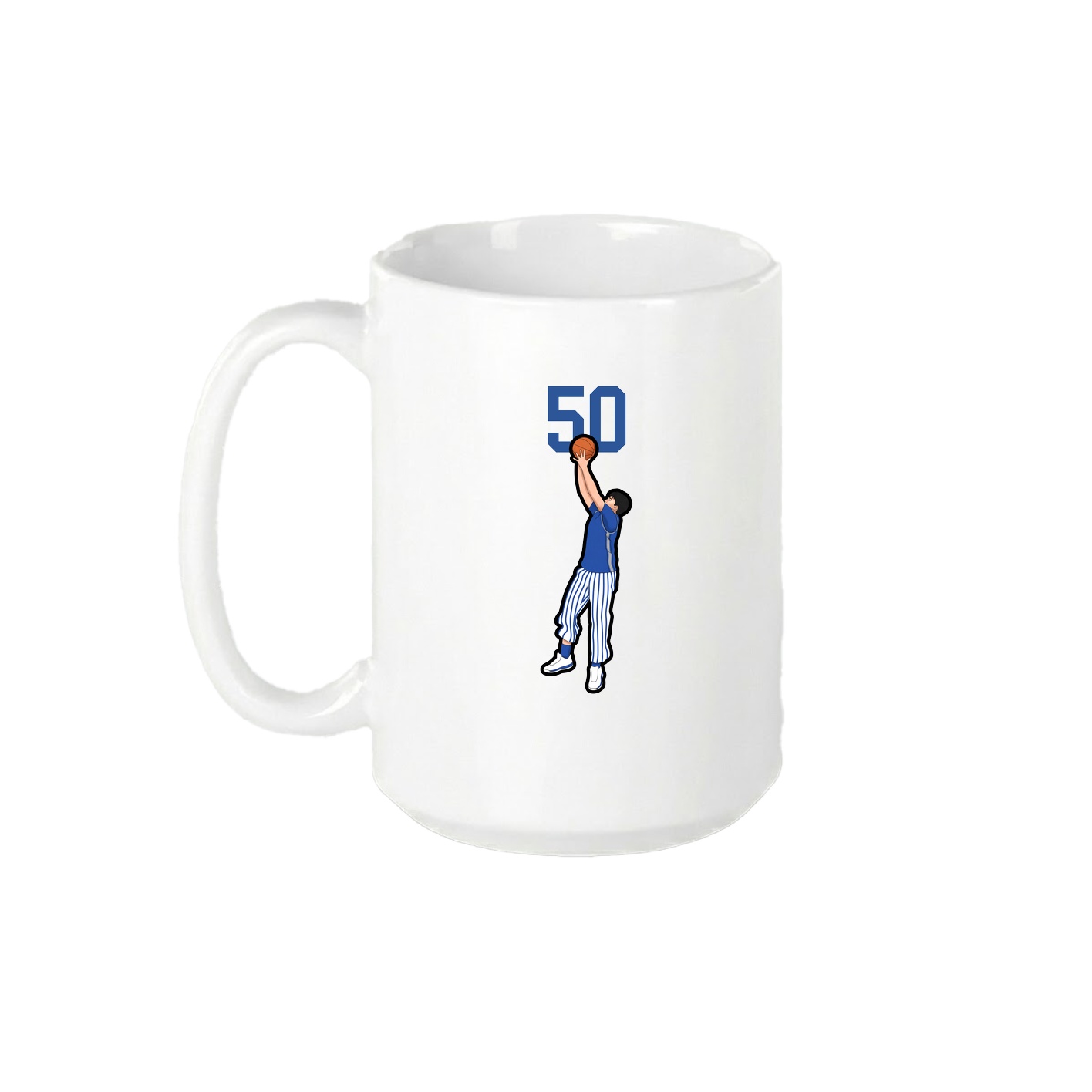 15oz Coffee Mug — Number Top in White