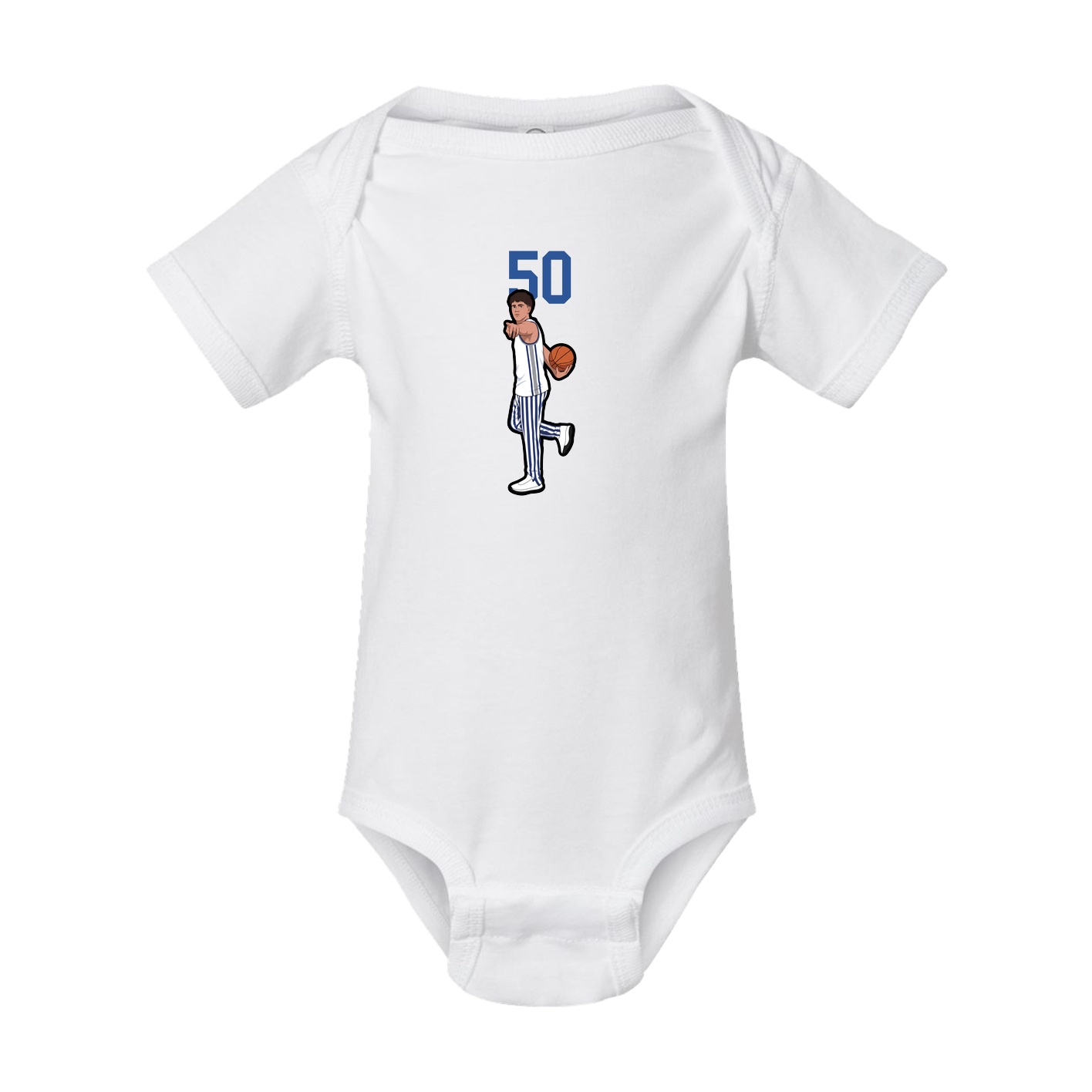 Baby Onesie — Number Top in White